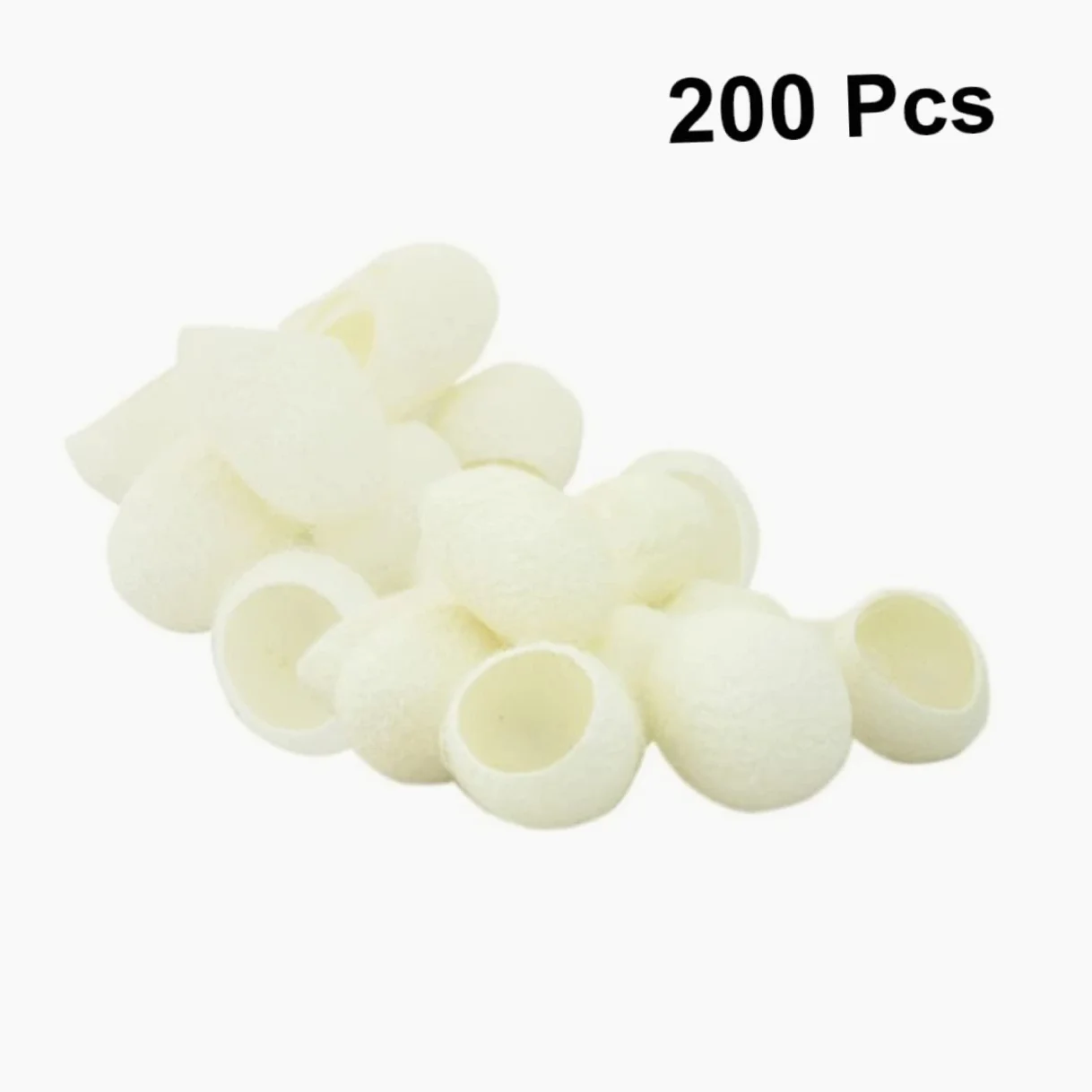 Beavorty Limpiador Facial 600 Piezas Capullos De Seda Natural De Maquillaje Exfoliante Natural De Gusanos De Seda Frotar Los Dedos Con Gusanos De Seda Faciales A7 Constituir