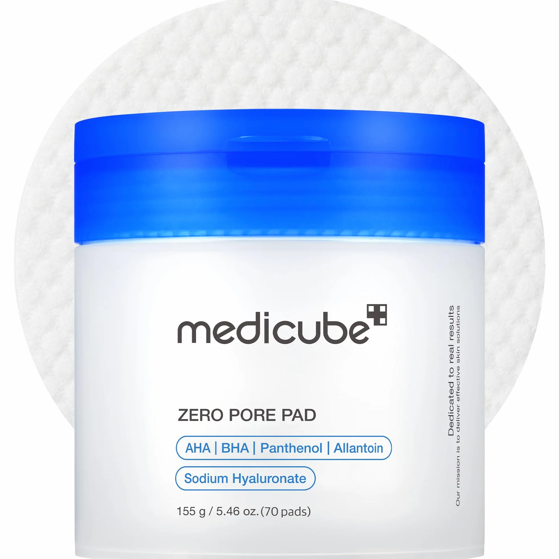 medicube Zero Pore Pad 2.0 Almohadillas Faciales Doble Textura Ácidos Exfoliantes AHA BHA Skincare Coreano 70 Discos
