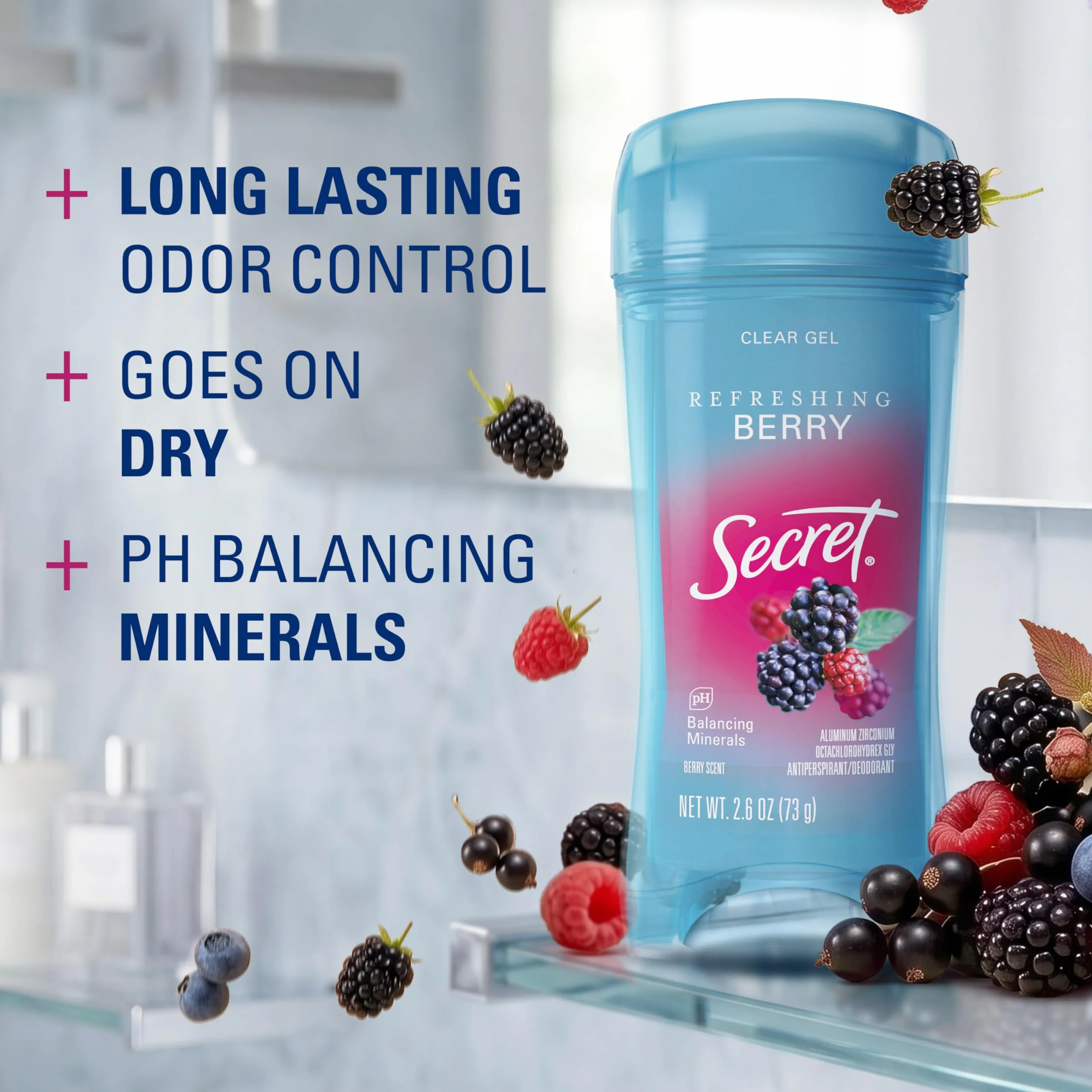 Secret Scent Expressions So Very Summer Berry Clear Gel Women's Twin Antiperspirant and Deodorant, 5.2 oz