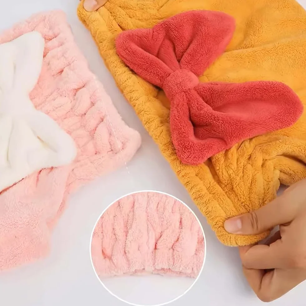 Pack de 3 Toallas de Microfibra para Cabello Secado Rápido con Lazo DK60