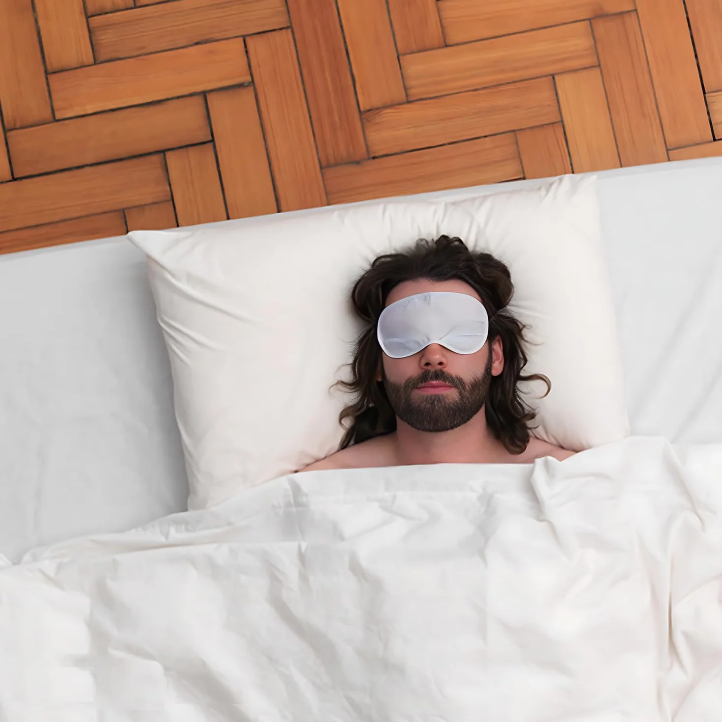 YUNYU Máscara para Dormir Antifaz Opaca con Correa Ajustable para Viajes y Siesta