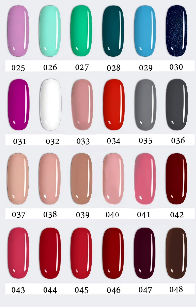 LOVECRAZY - Kit de Esmaltes de Uñas en Gel Semipermanente, 20 Colores de Esmaltes y Top Coat Base Coat
