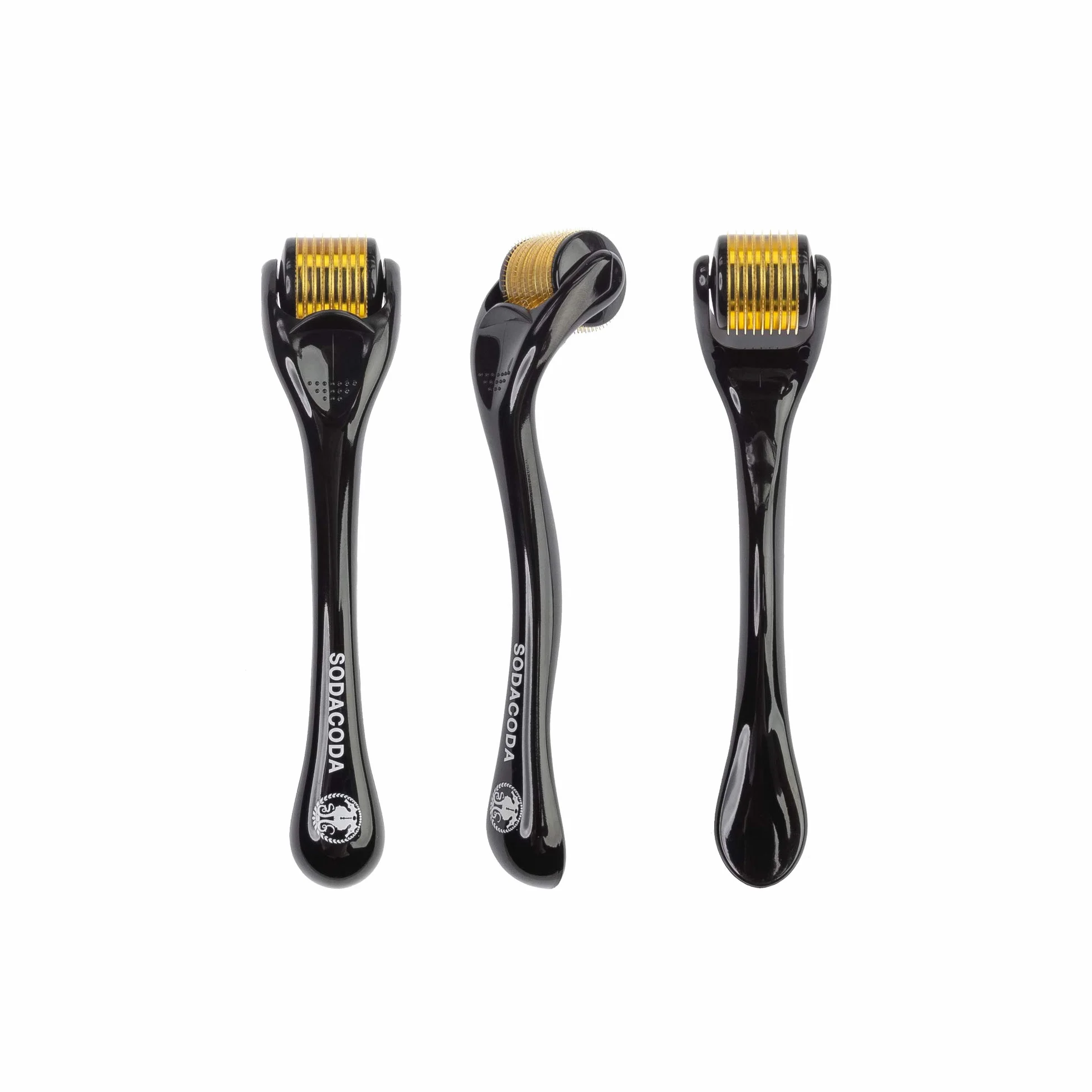 Sodacoda Derma-Roller para Barba 540 Microagujas Titanio Acero Inoxidable 2,00mm