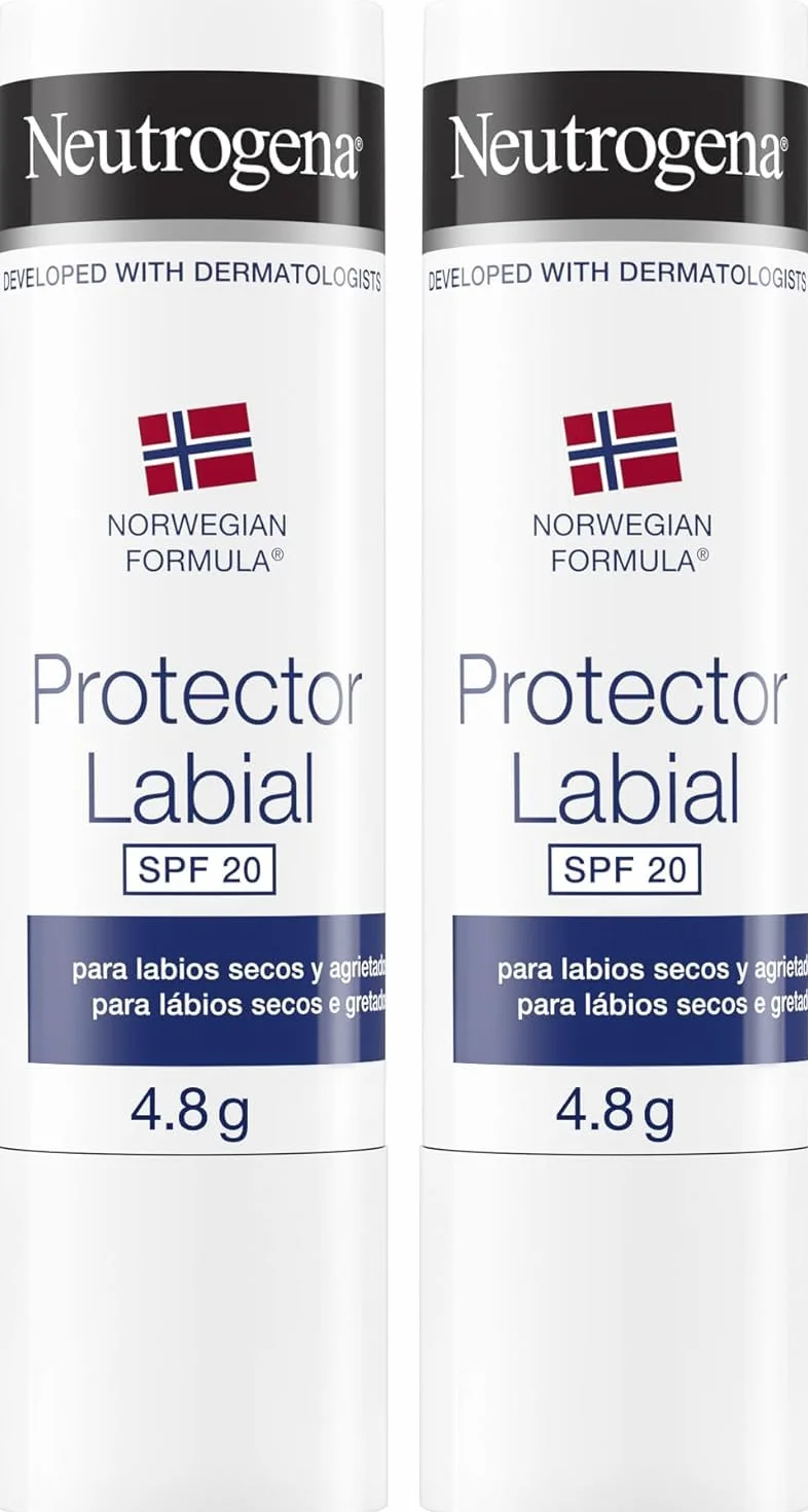 Neutrogena Fórmula Noruega Protector Labial SPF 20 2 x 4,8 g Bálsamo Labial Hidratante
