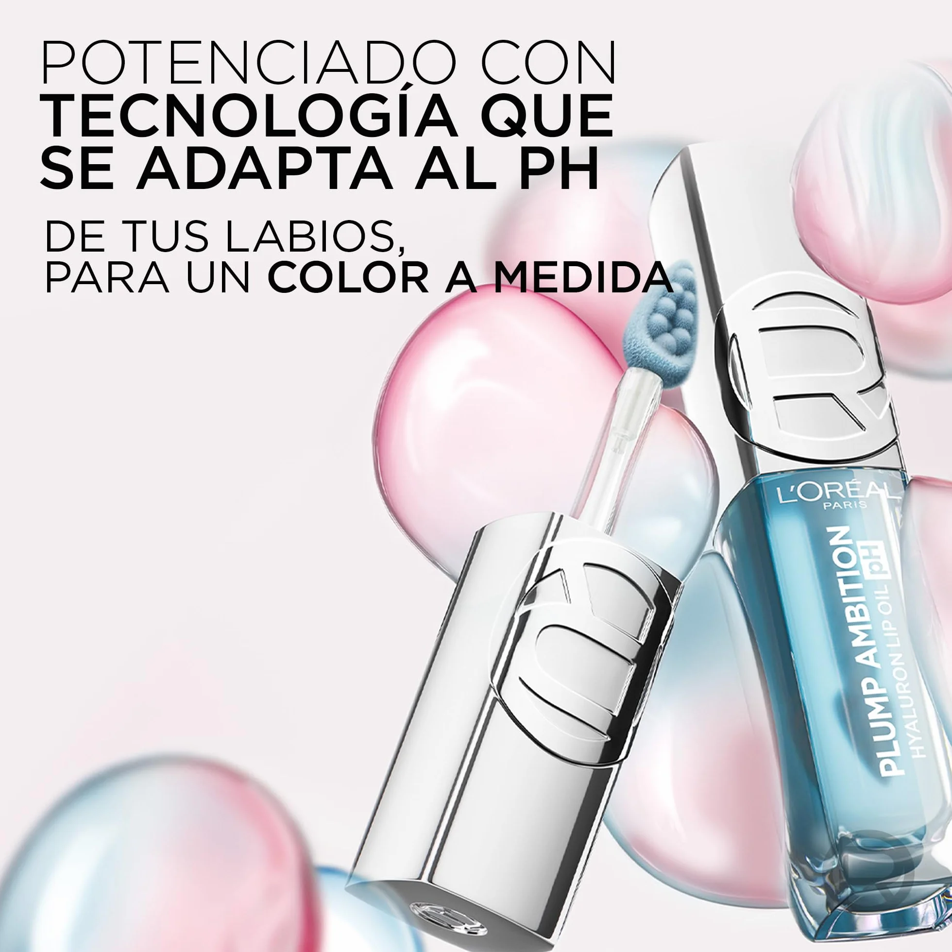 L'Oreal Paris Aceite Labial Voluminizador Plump Ambition Tono 113 Cristal Ice 5ml