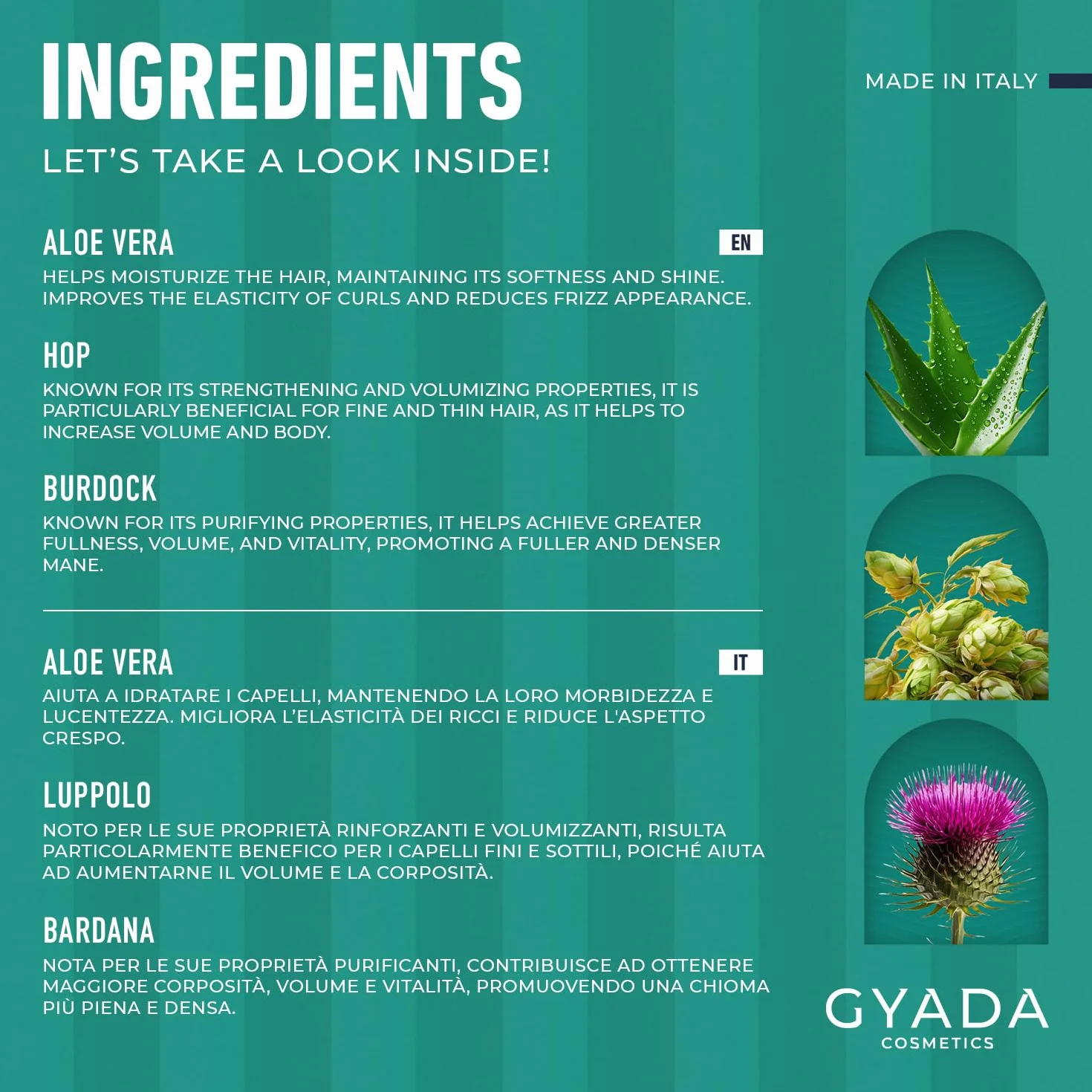 GYADA COSMETICS spray voluminizador para cabellos finos y lisos 125ml