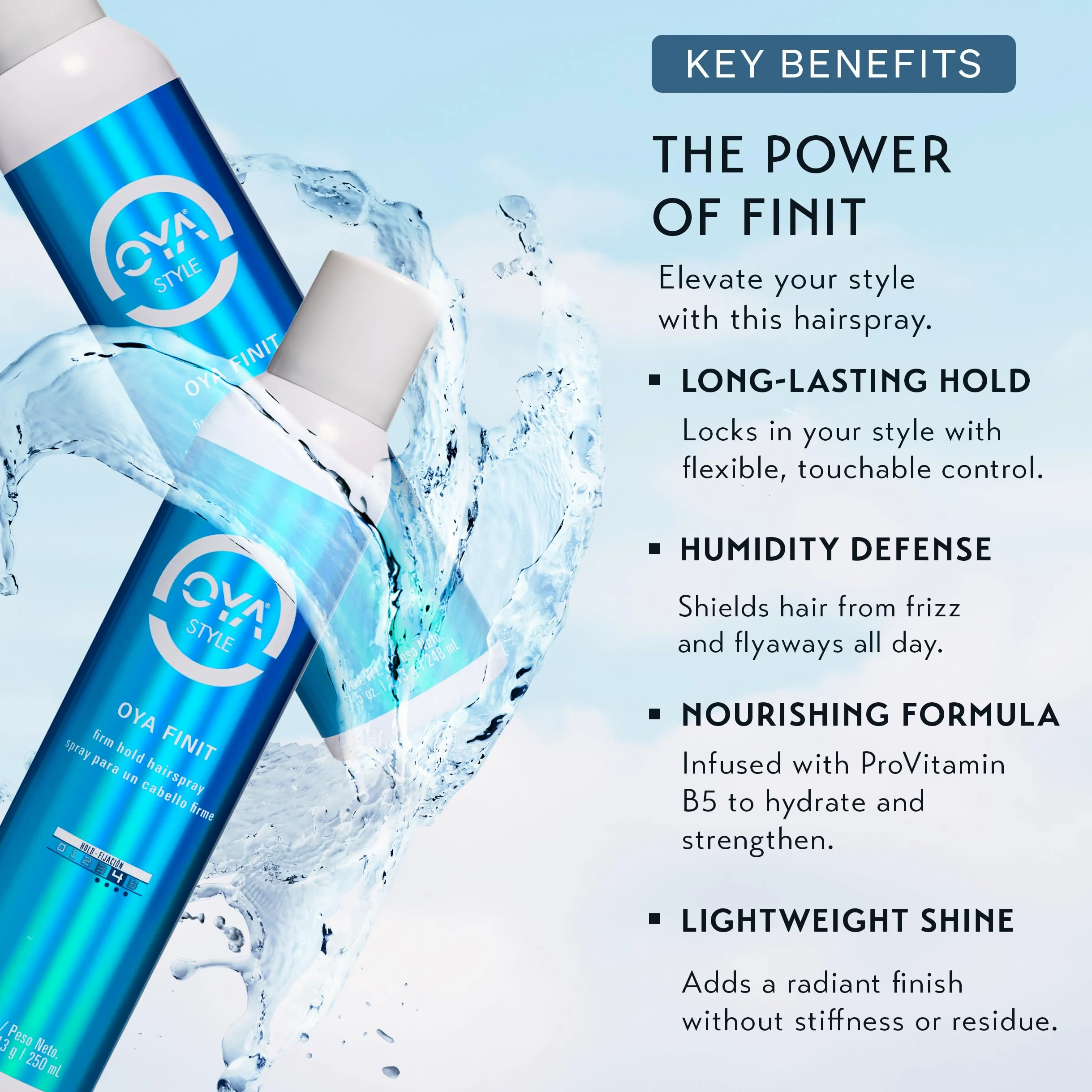Oya Style Oya Finit - Spray para el cabello (7,5 oz)