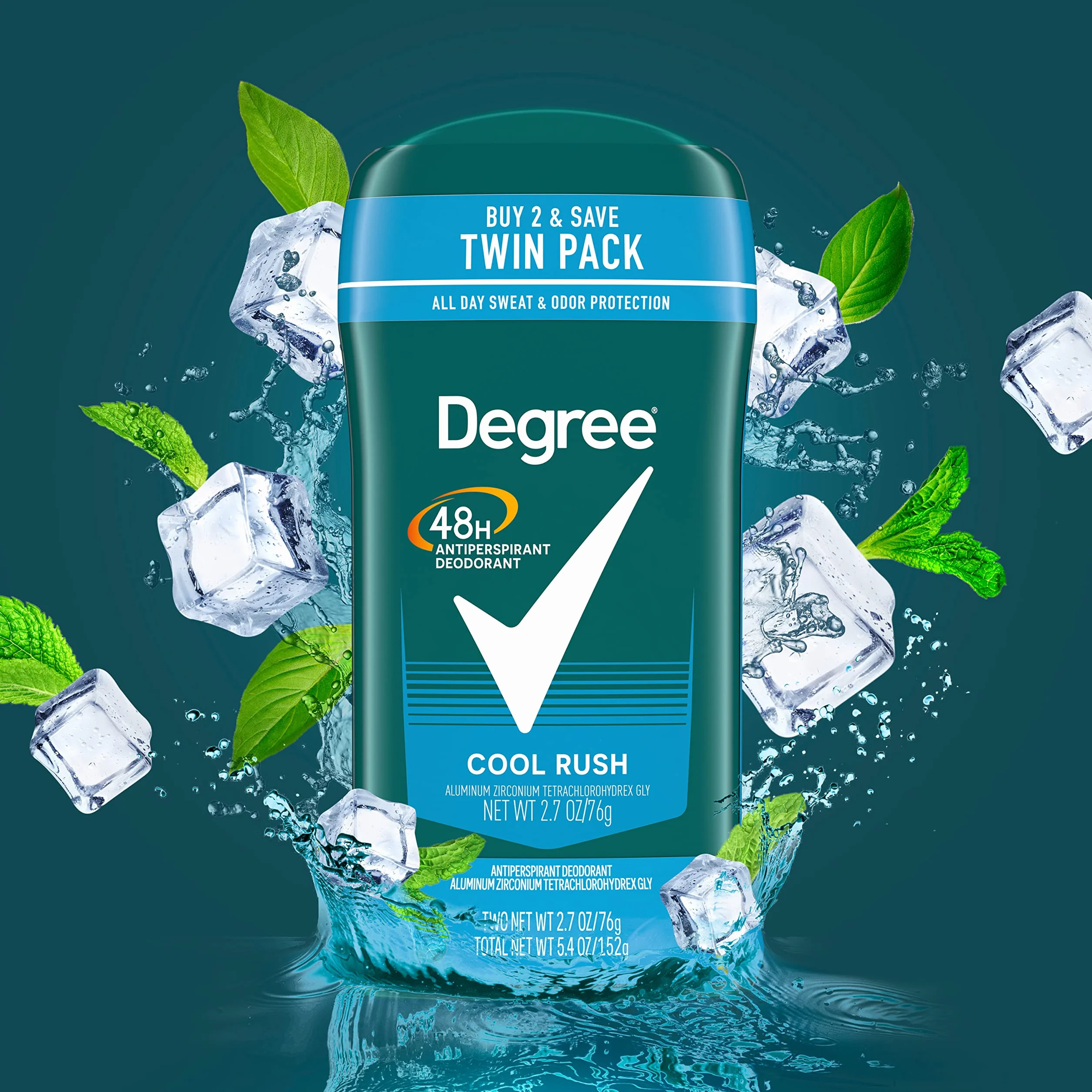 Degree Antiperspirant & Deodorant, Cool Rush - 2.6 oz by Degree