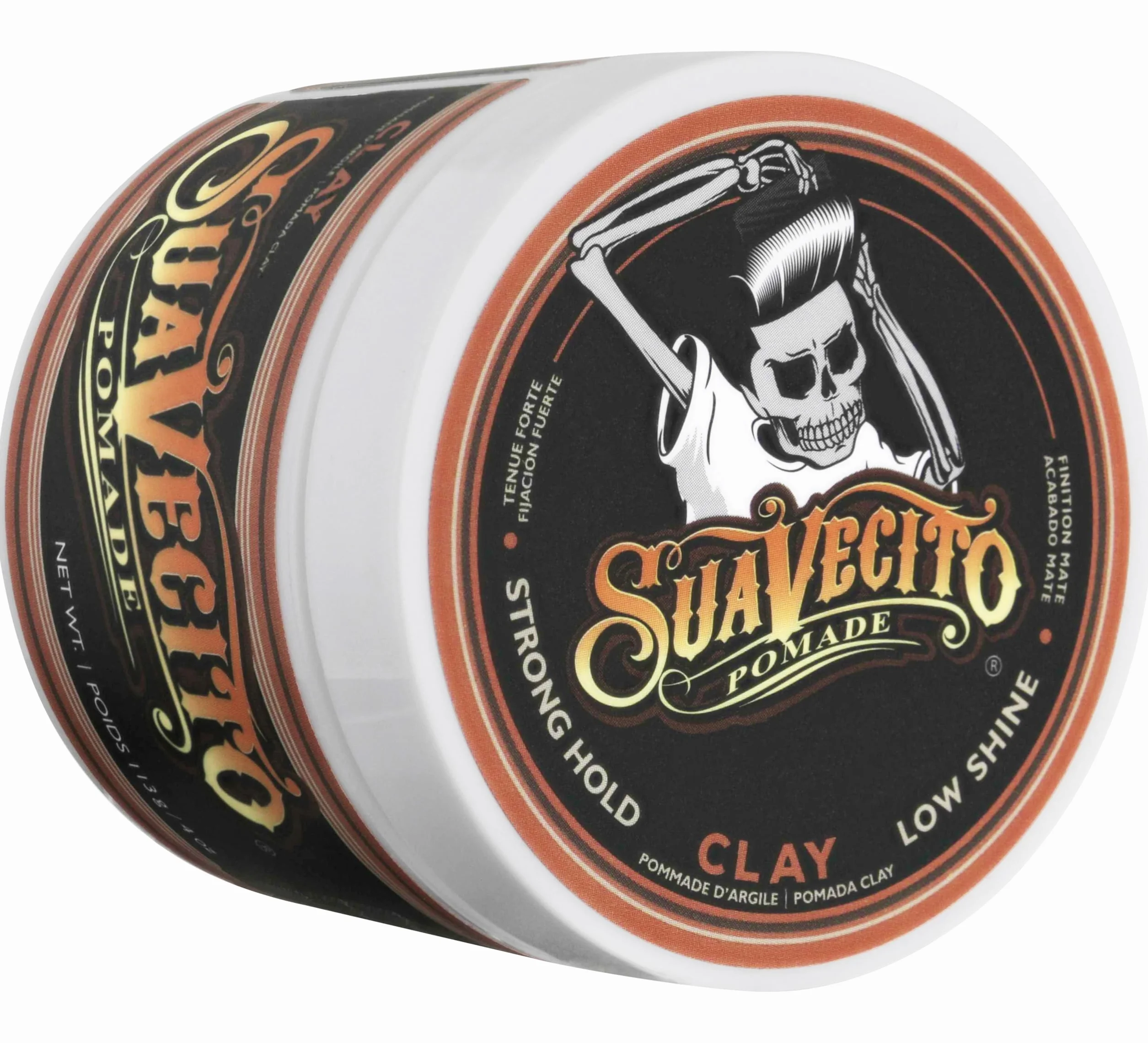 Suavecito Pomade Firme Clay Arcilla de Sujeción Fuerte para Cabello 4oz 113g