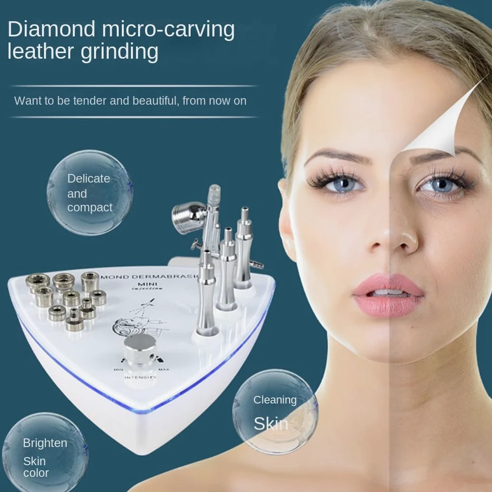 Diamante DermoabrasióN Peeling MicrodermoabrasióN Rociador de Agua MáQuina de Belleza VacíO Limpieza Piel Enchufe de la UE