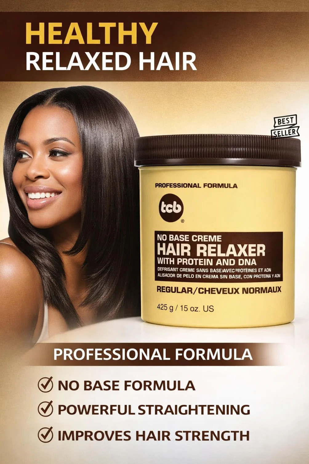 TCB Crema Suavizante para Cabello Regular 425g (Pack de 3 - 1275g)