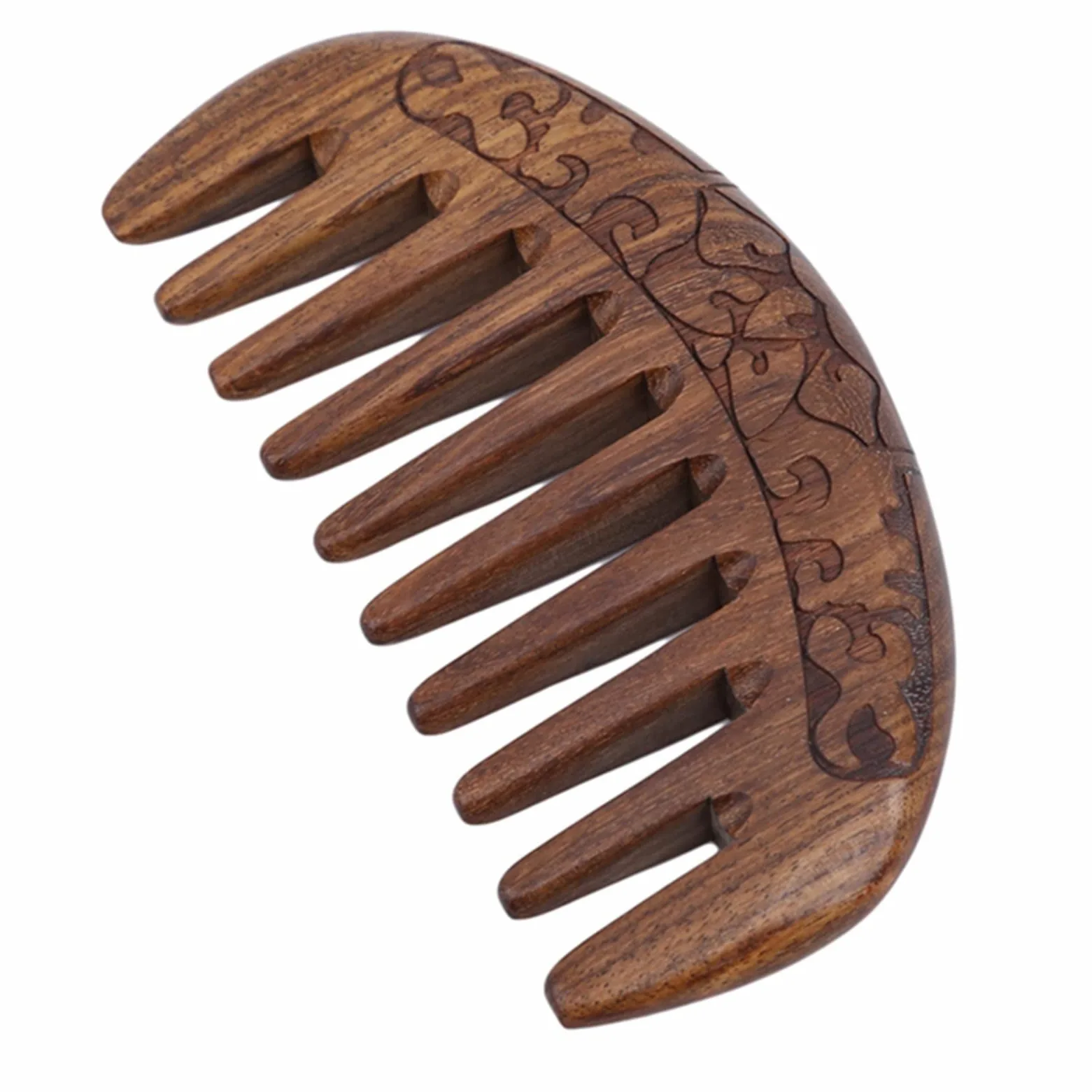 MRKU Peines para el Cabello Peines de Bolsillo de Madera Peines de Dientes Anchos Peines para Barba Herramientas para peinar el Cabello Peines delicados Cepillo para el Cabello
