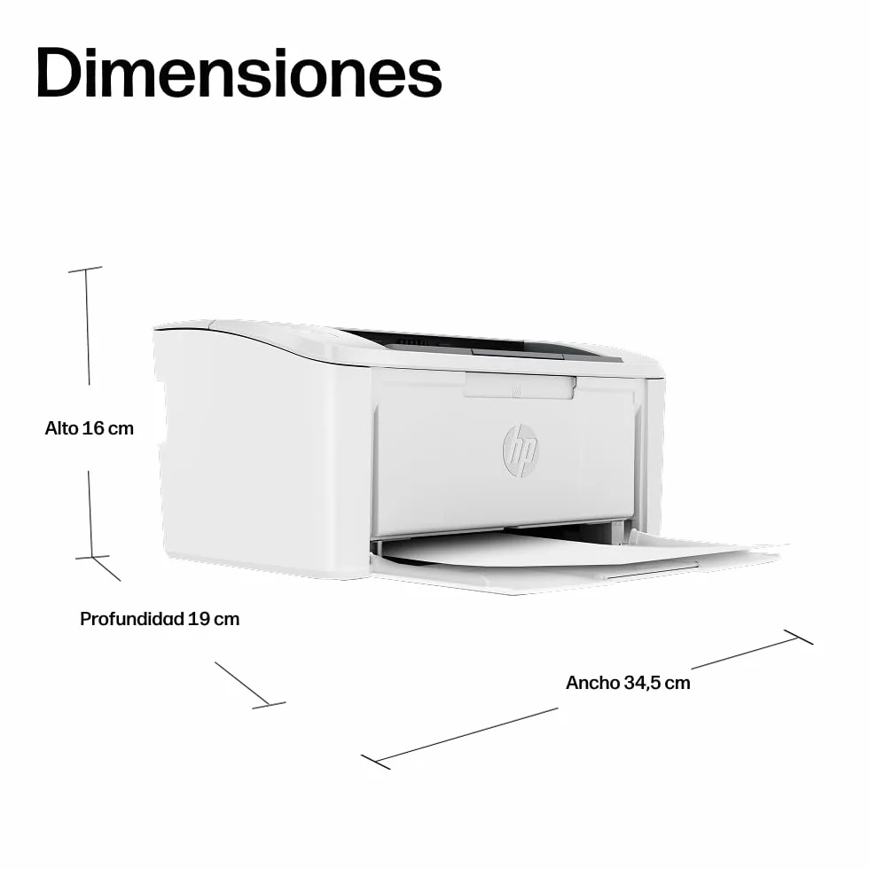 HP LaserJet M110w Impresora Láser A4 Monocromo Doble Cara Manual 20 ppm Wi-Fi USB 2.0 Bluetooth Blanca