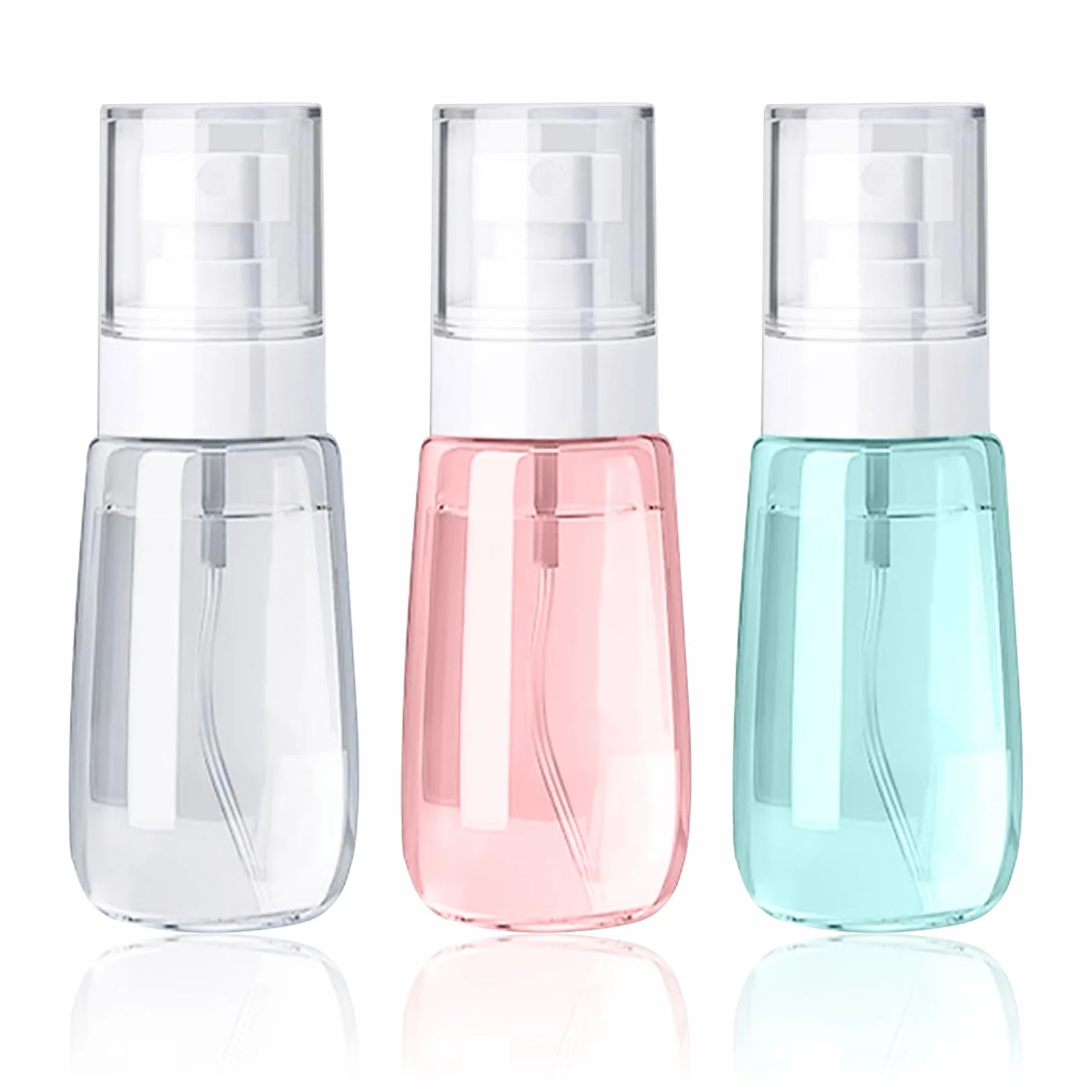Botella de Spray de Niebla Fina Vacía 60ml 3 Piezas Recargable Portátil Atomizador de Viaje