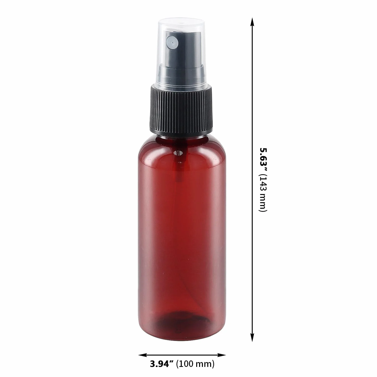 Zestaw 40 butelek spray 100 ml z 4 lejkami, plastikowe butelki atomizera podróżne, puste, napełniane