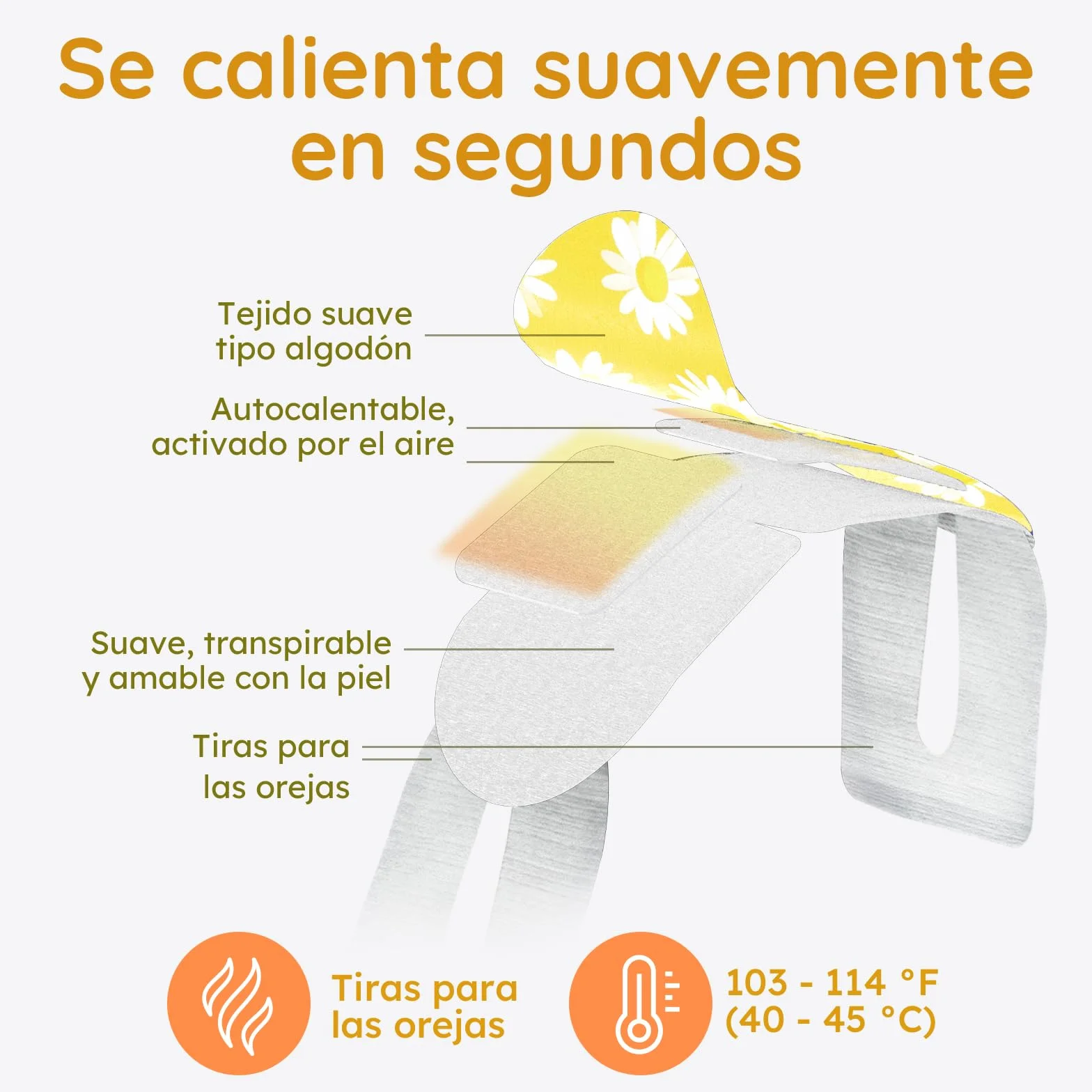 Pack de 16 Antifaz Ojos Secos con Manzanilla, Máscara Caliente Vapor para Bolsas Fatiga Blefaritis, Desechable Auto-Calefactable para Dormir Viajar