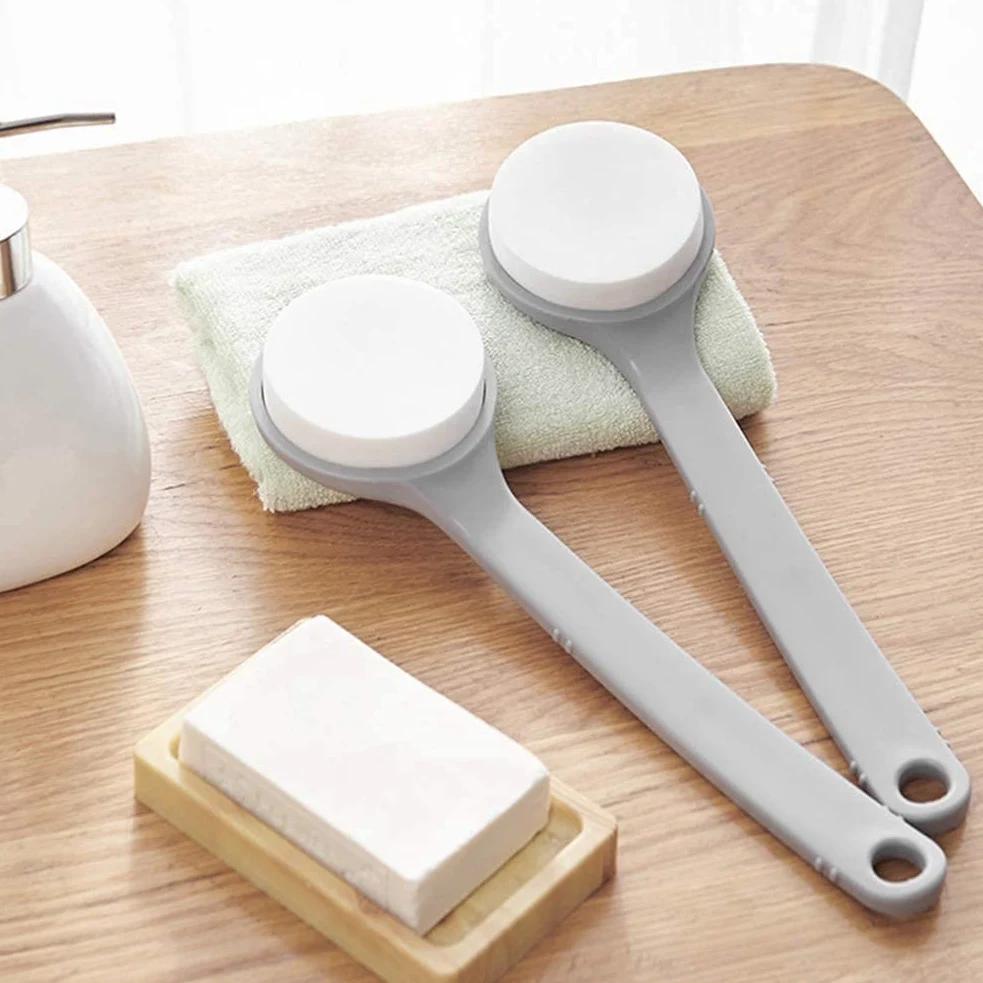 Cepillo de baño con Mango Largo, práctico Cepillo Exfoliante, depurador de Limpieza Corporal para niños y Adultos, cepillos corporales y de baño