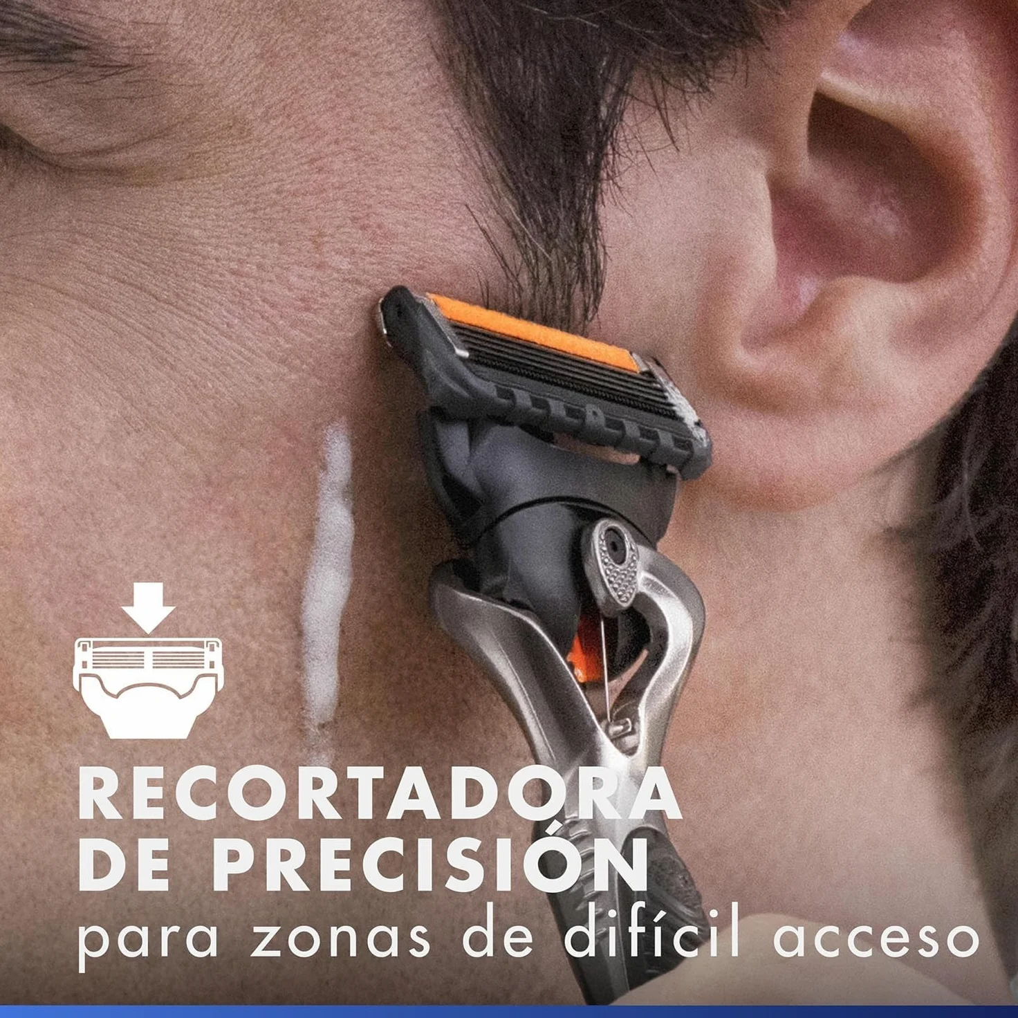 Gillette - Afeitadora para hombre, 12 recambios de 5 cuchillas, auténticas, con banda lubricante delantera y después para un afeitado de cerca y una comodidad increíbles, 1 recarga por 30 afeitados