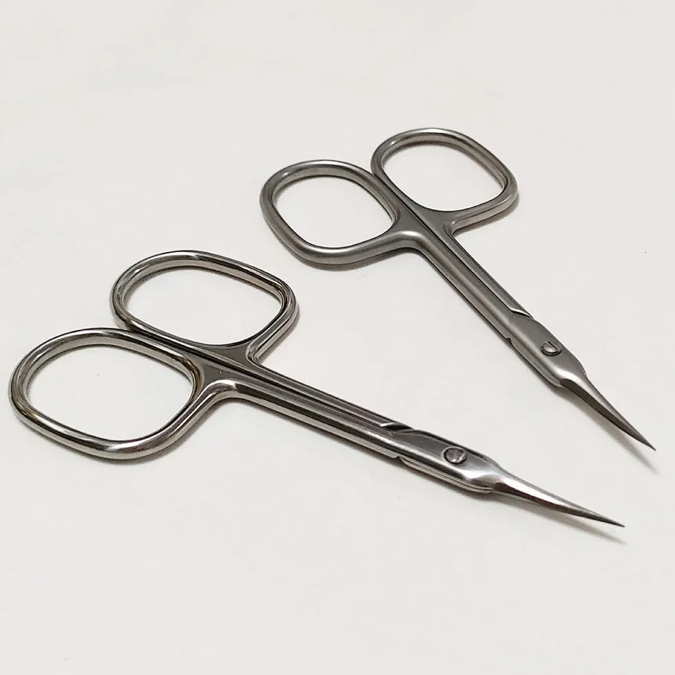 Tijeras para cutículas, alicates superdelgados para el cuidado de cutículas, cortador seco y removedor, herramientas profesionales para manicura y uñas, brillante