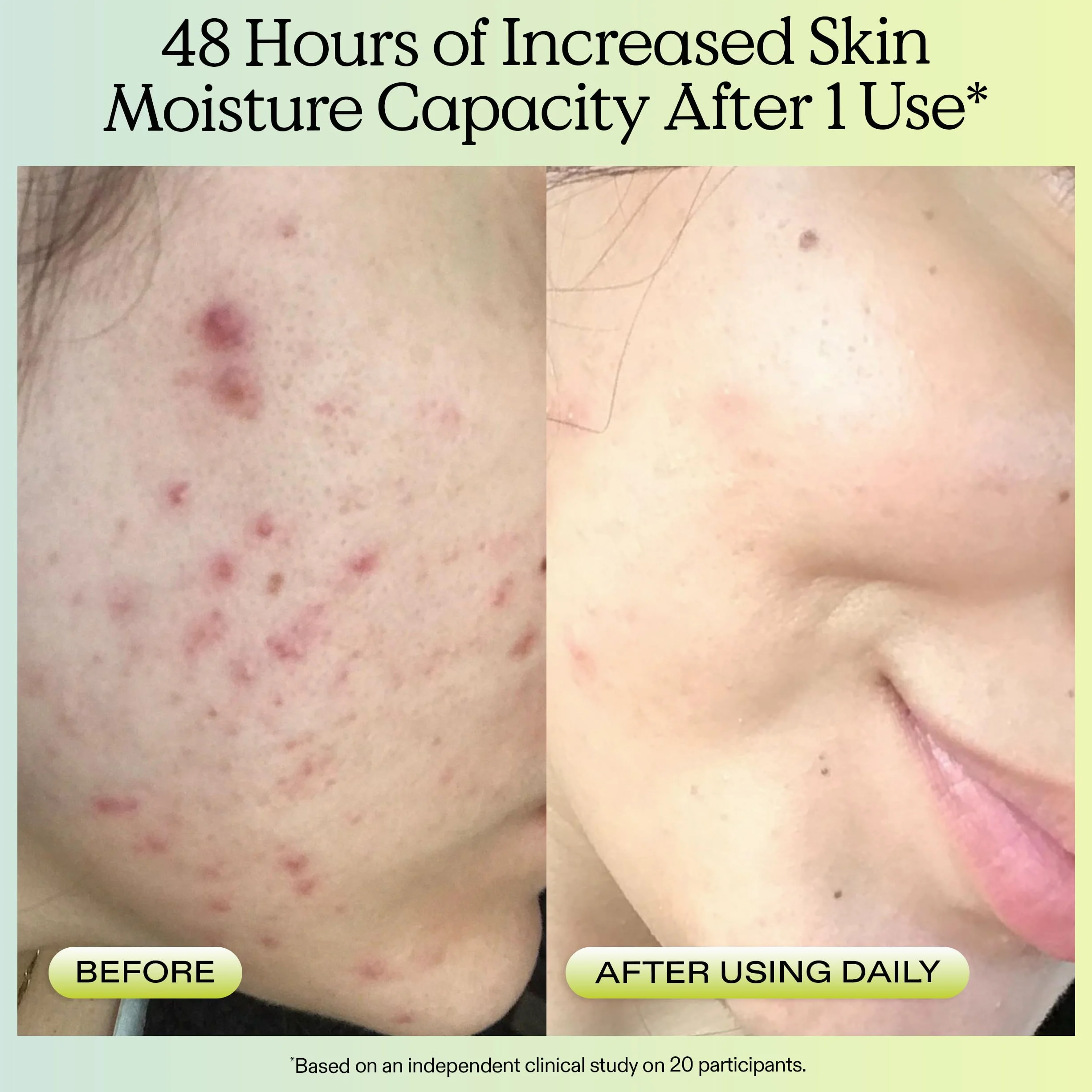 KraveBeauty DUO Hemp Moisturiser Matcha Limpiador facial diario que no seca la piel, fortalece la barrera de la piel, enriquecido con aceite de semilla de cáñamo, agradable al tacto