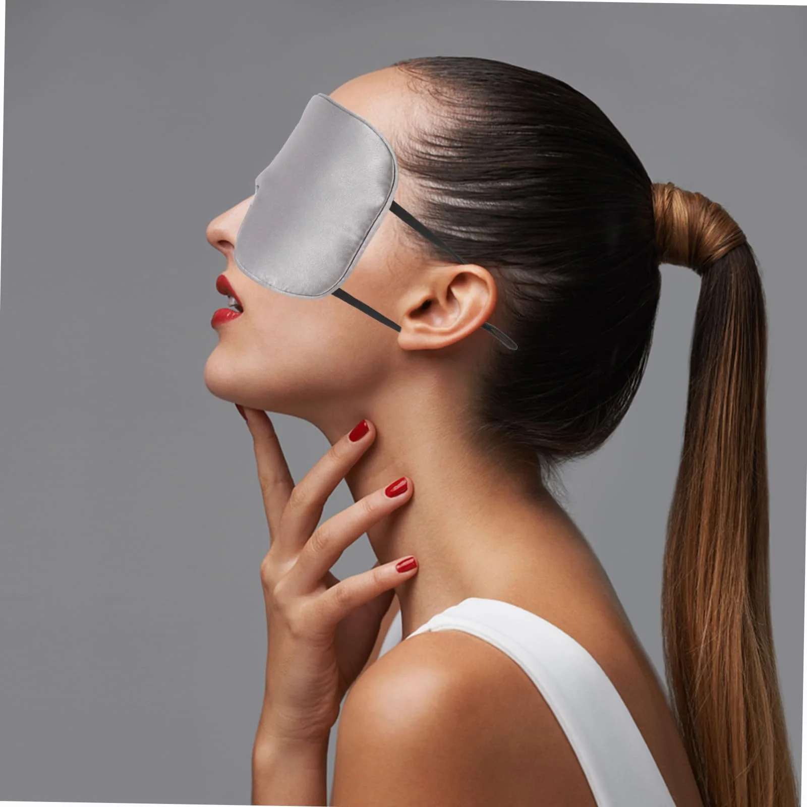 Beavorty 4 Piezas Máscara Ojos Seda Para Hombres y Mujeres Máscara Ojos Para Niños Máscara Cómoda En El Ojo Para Hombres Mujeres Máscaras Para Los Ojos Perder Dormir Sombra