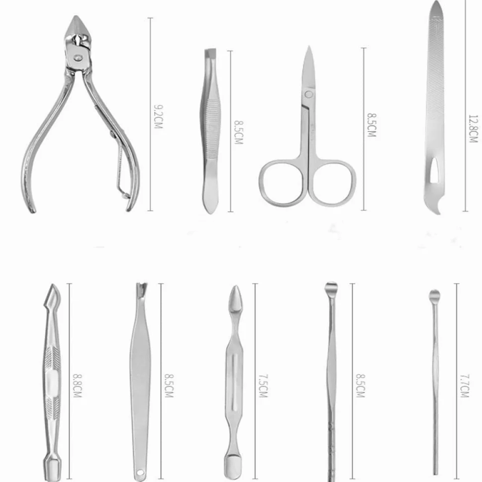 Juego de 19 cortaúñas para podar, alicates de Corte para una Sola Ranura de uña, Herramienta para pedicura, cortaúñas para Piel Muerta e inflamación, Herramienta para el hogar, Azul