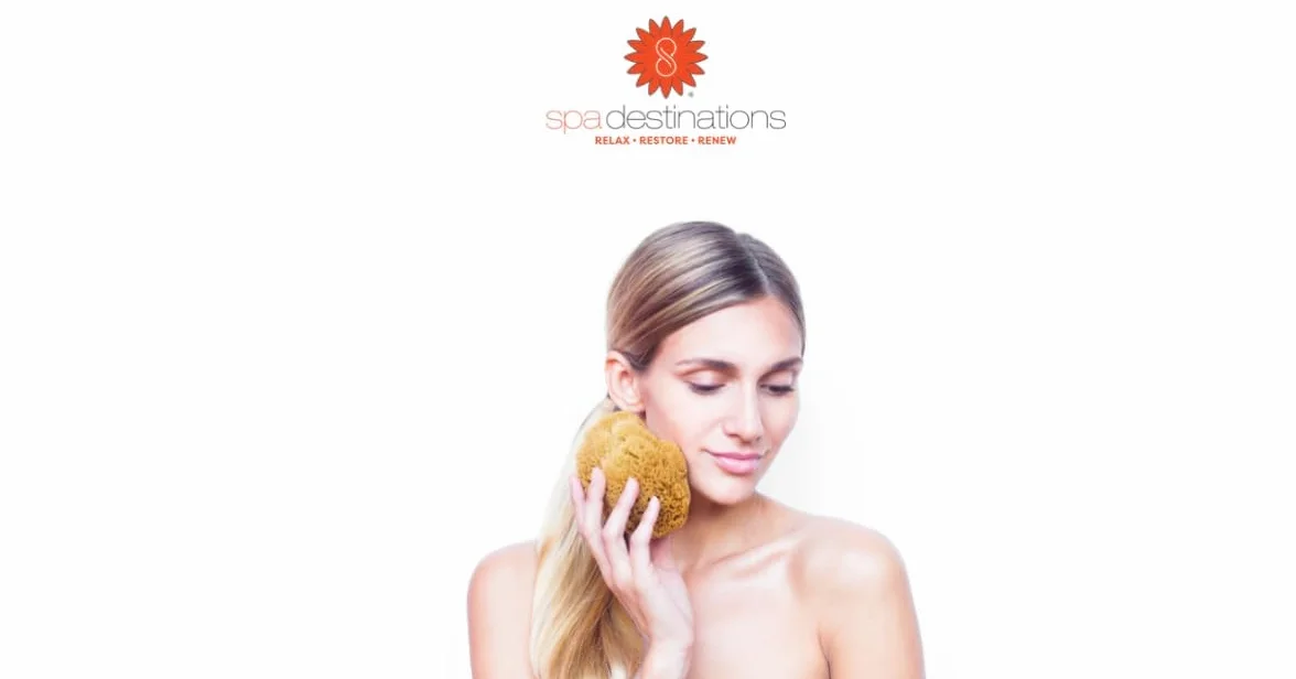 Esponja de mar 100% natural de 5 – 6 pulgadas por Spa Destinations® "Creating The in Home Spa Experience" para la perfecta experiencia de baño o ducha.