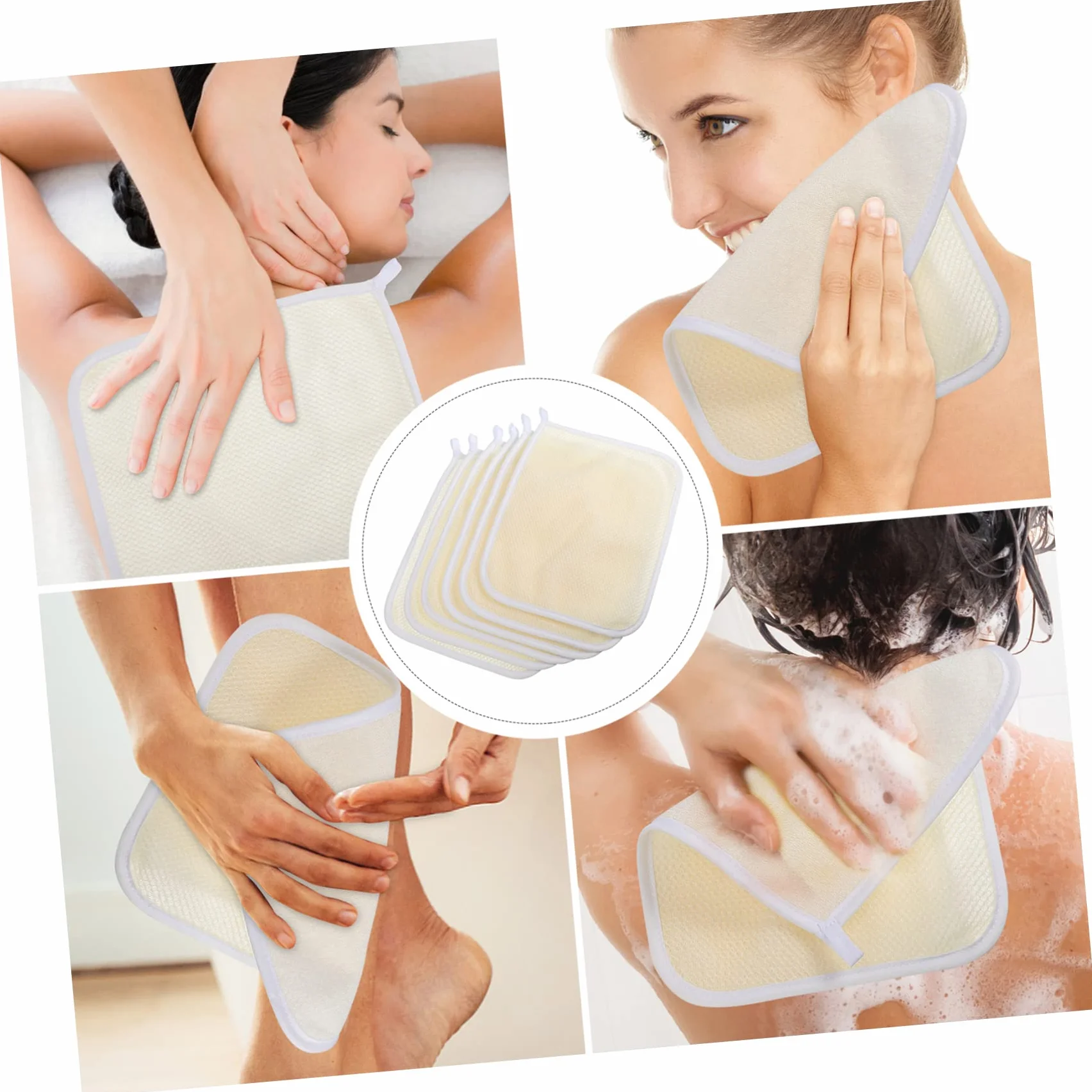 48 piezas de toallas de baño, esponja de limpieza, toallas de spa for el cuerpo, esponja de lavado corporal, esponja de ducha, toalla de lavado de cara, toalla de fregado de espalda, cepillo de ducha,
