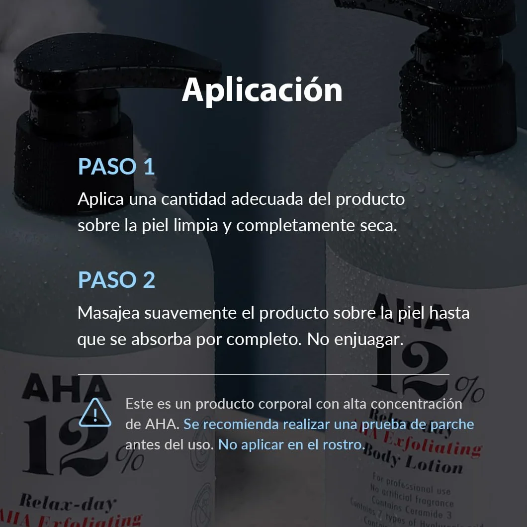 VILLAGE 11 FACTORY Loción Corporal con Ácido Glicólico AHA 12% 300g Exfoliante Sin Perfume Sin Parabenos
