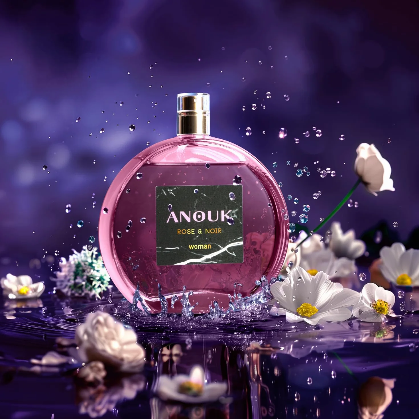 ANOUK Rose & Noir Colonia 100 ml Estuche de Regalo Mujer Eau de Toilette Femenina Aroma Dulce y Floral