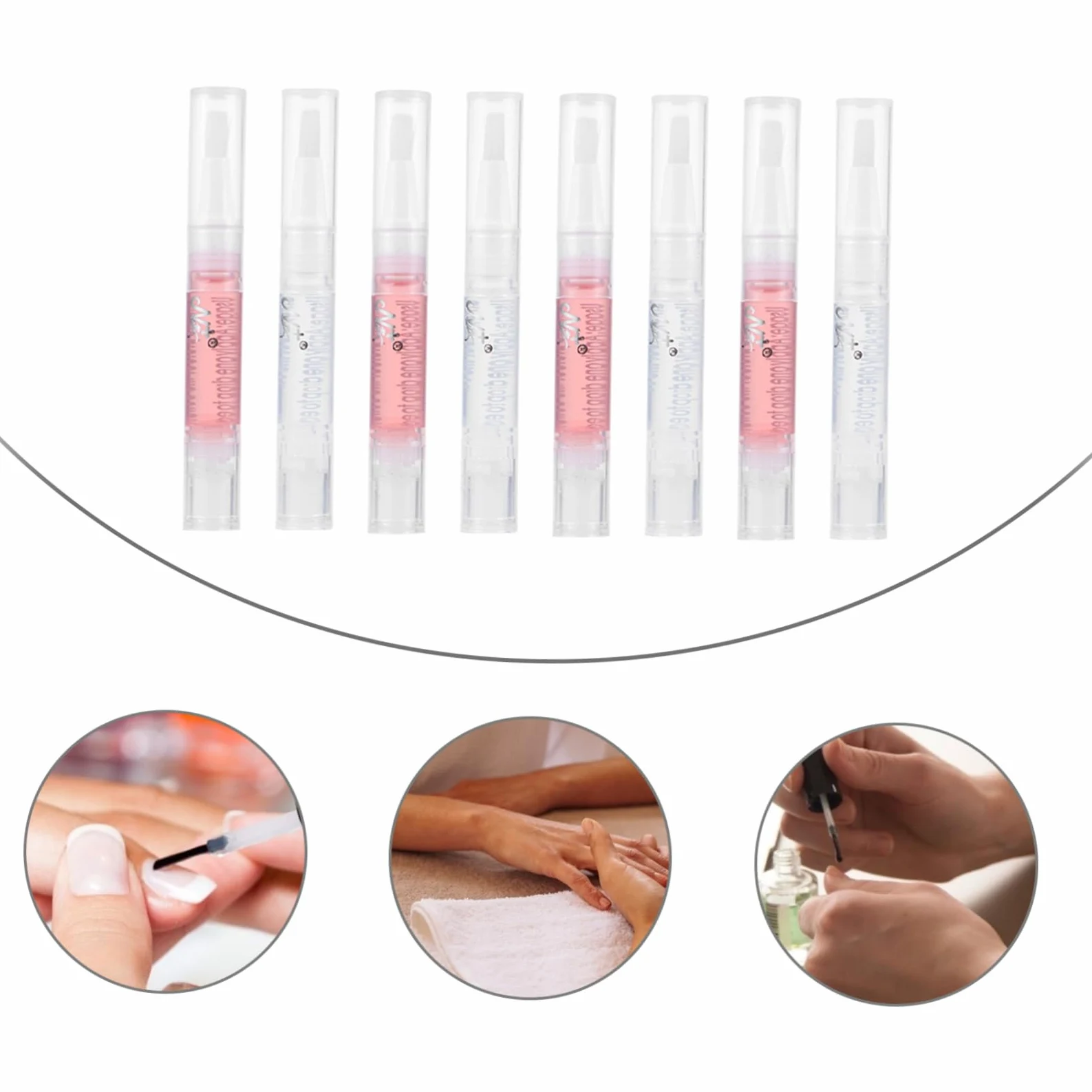 Beaupretty 3 Series Lápiz De Nutrición De Uñas Bolígrafo Lápiz Para Cutículas Con Aceite De Uñas Palo De Cutícula Botellas De Rodillos Esenciales Bolígrafo Para Cutículas Páginas 8 Piezas X 3