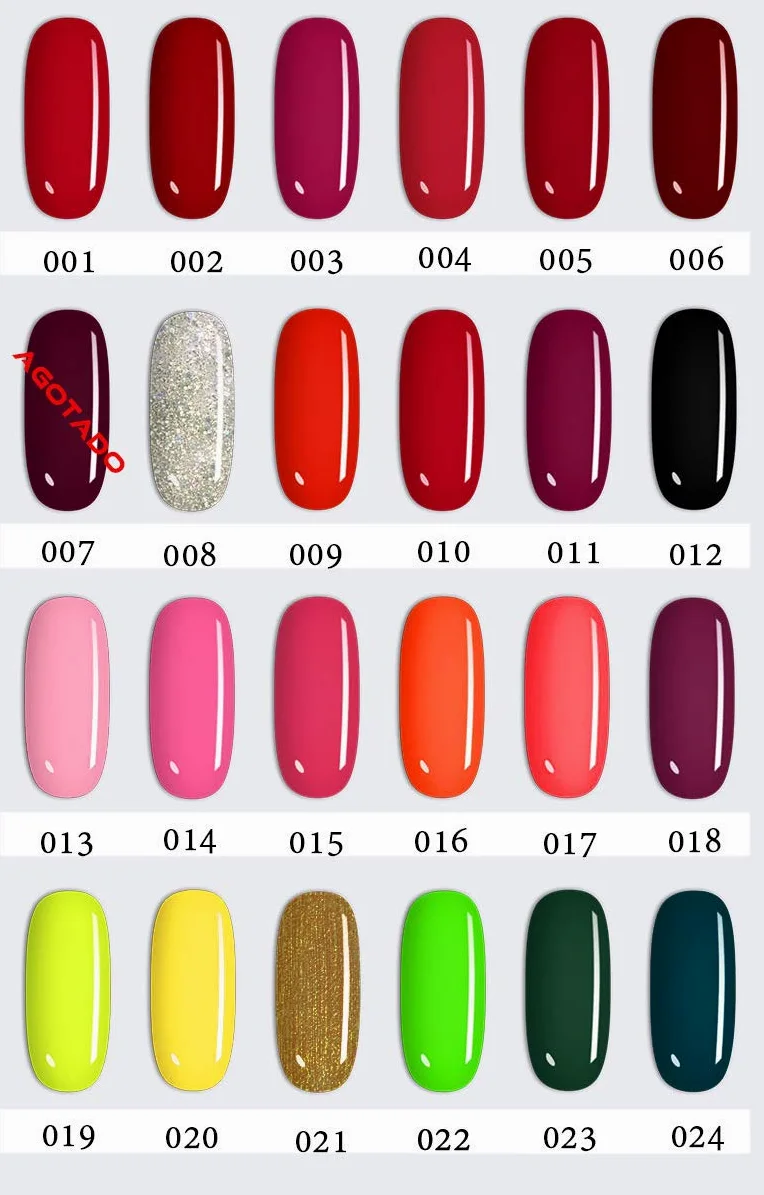 LOVECRAZY - Kit de Esmaltes de Uñas en Gel Semipermanente, 20 Colores de Esmaltes y Top Coat Base Coat