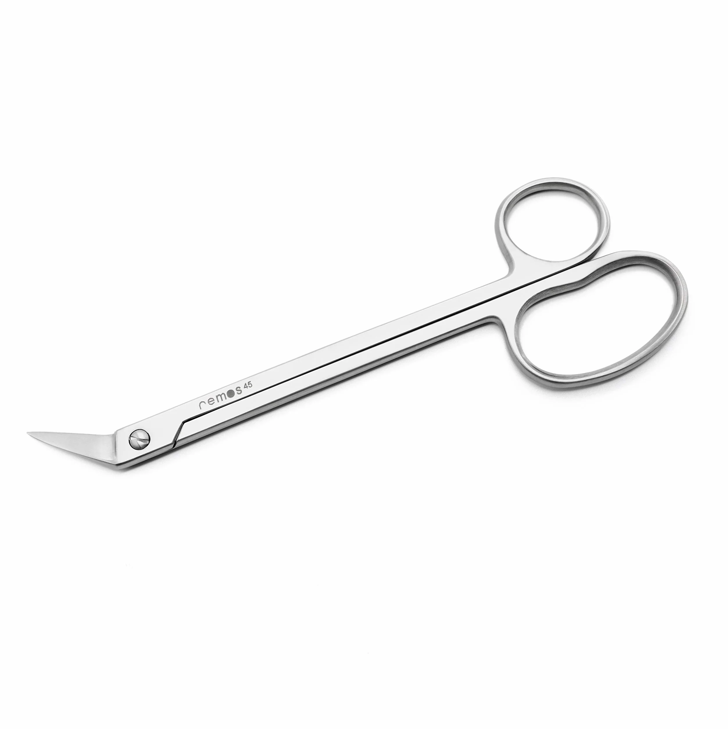 Remos Tijera de Uñas para los Pies Punta Curva Acero Inoxidable 18 cm