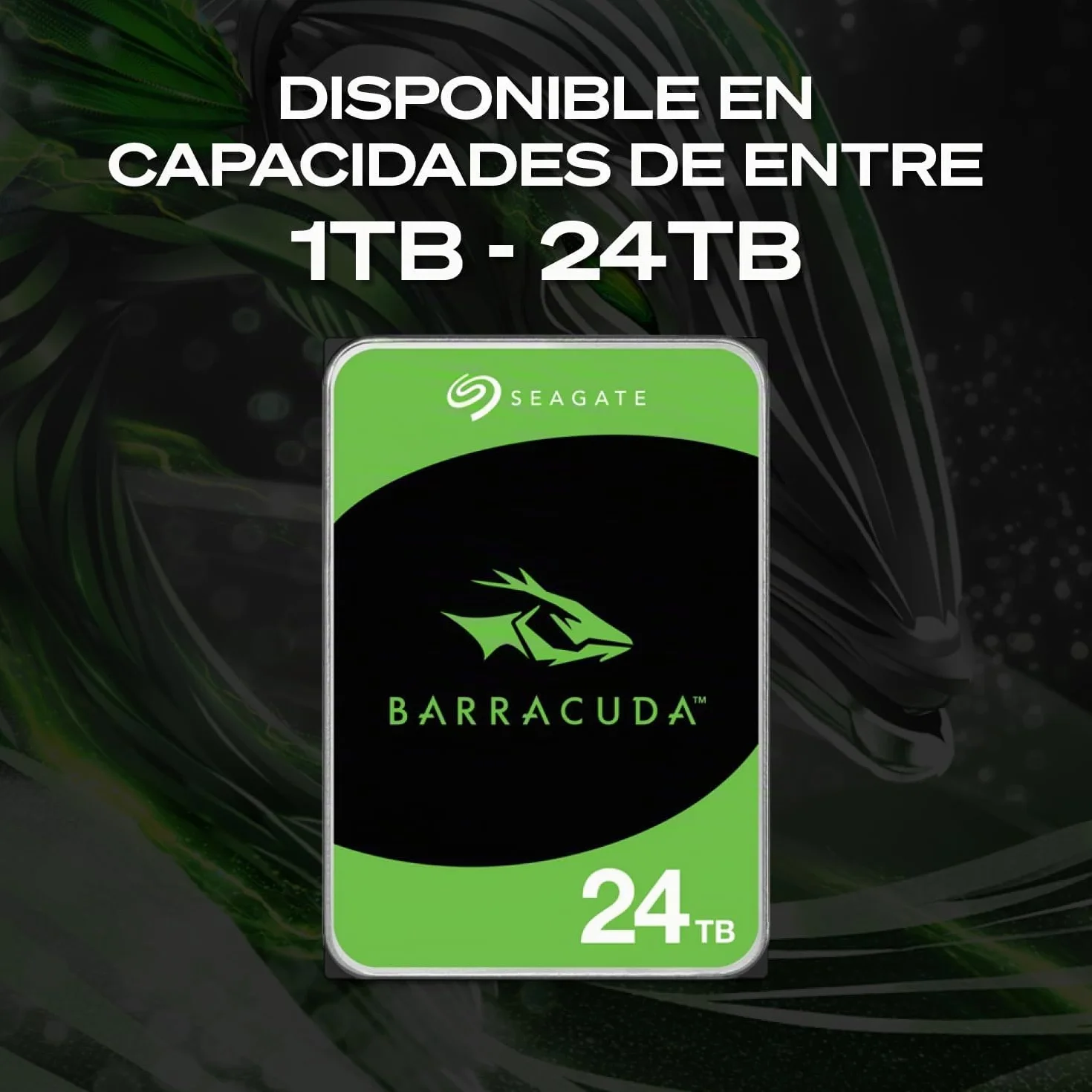 Seagate BarraCuda 2TB Disco Duro Interno HDD 3.5 Pulgadas SATA 6 Gb/s 7200 RPM 256 MB Cache