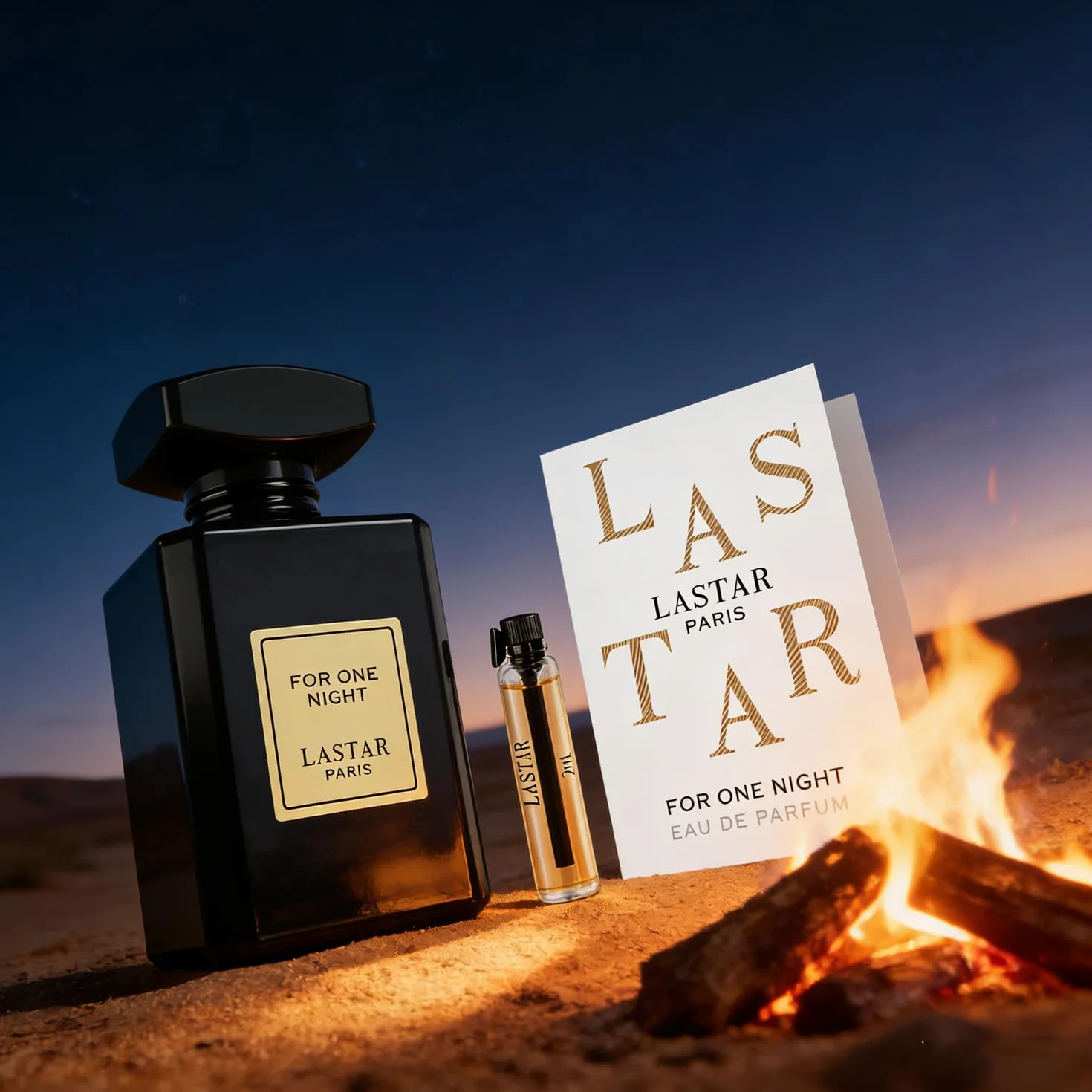 LASTAR Perfume Eau de Parfum 55 ml + 2 ml azahar café vainilla viaje