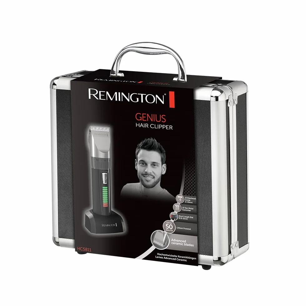 Remington Genius Máquina de Cortar Pelo Hombre cuchillas cerámica autoafilables 0,8-40 mm recargable inalámbrico litio HC5811