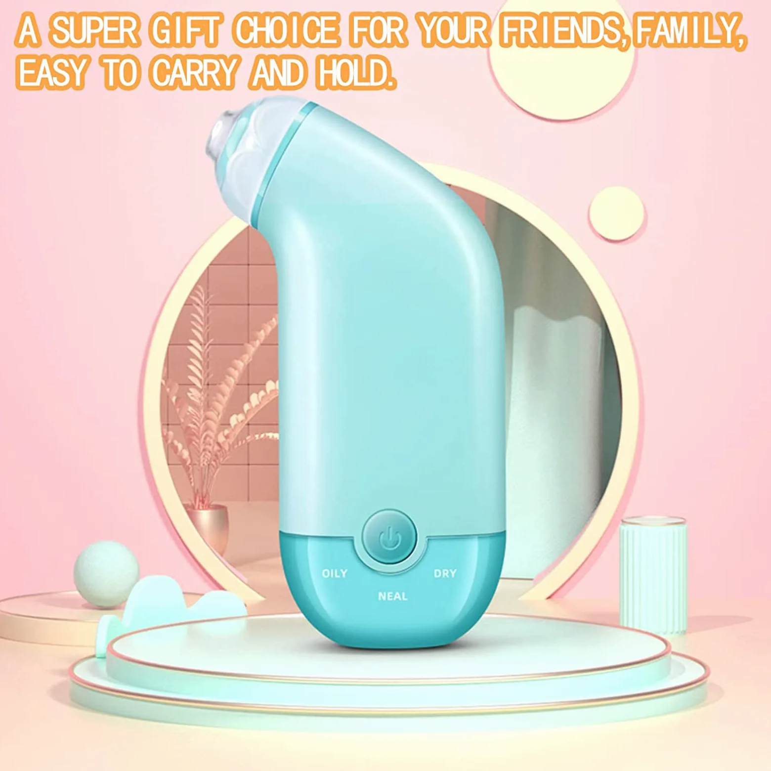 WolFum Limpiador facial de poros: extractor de espinillas de limpieza facial, herramienta de succión de puntos negros, aspiradora de poros para eliminar puntos negros, herramienta extractora de puntos