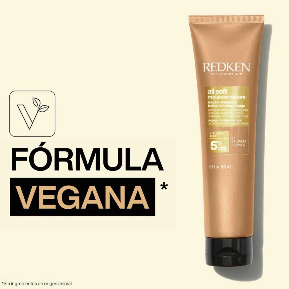 Redken All Soft Mascarilla Hidratante con Aceite de Argán para Cabello Seco y Frágil 250 ml