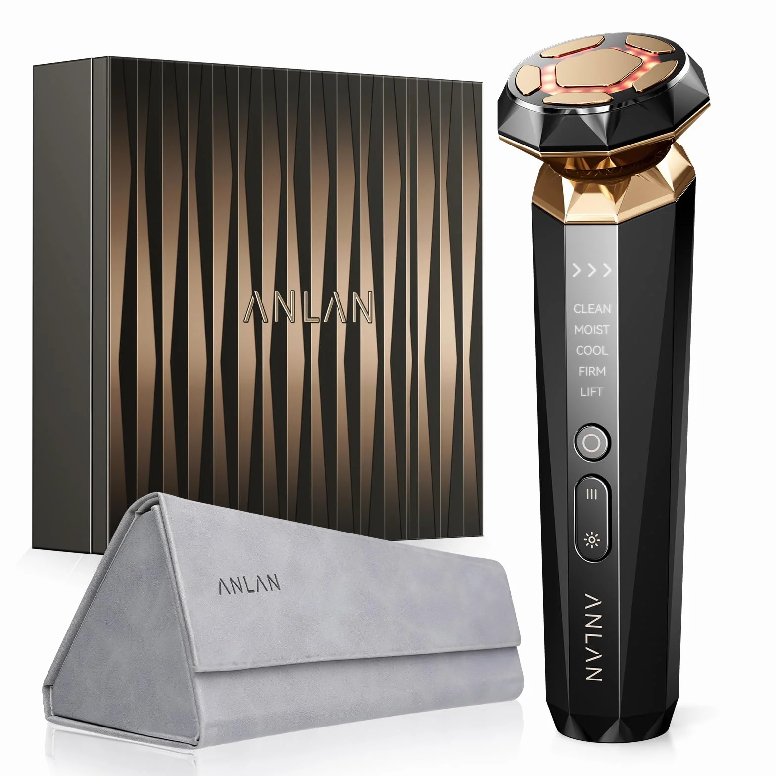 ANLAN Radiofrecuencia Facial Masajeador Eléctrico EMS V Face Beauty Antienvejecimiento