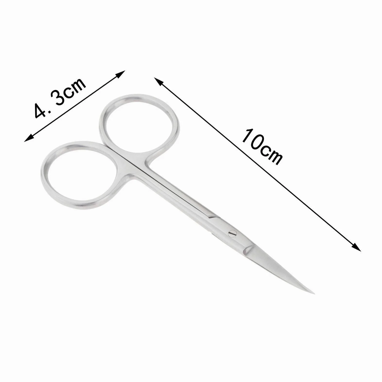 Juego de 5 tijeras para cutículas, portátiles, duraderas, curvadas, para el cuidado de uñas, vello facial, cejas, tipo 1