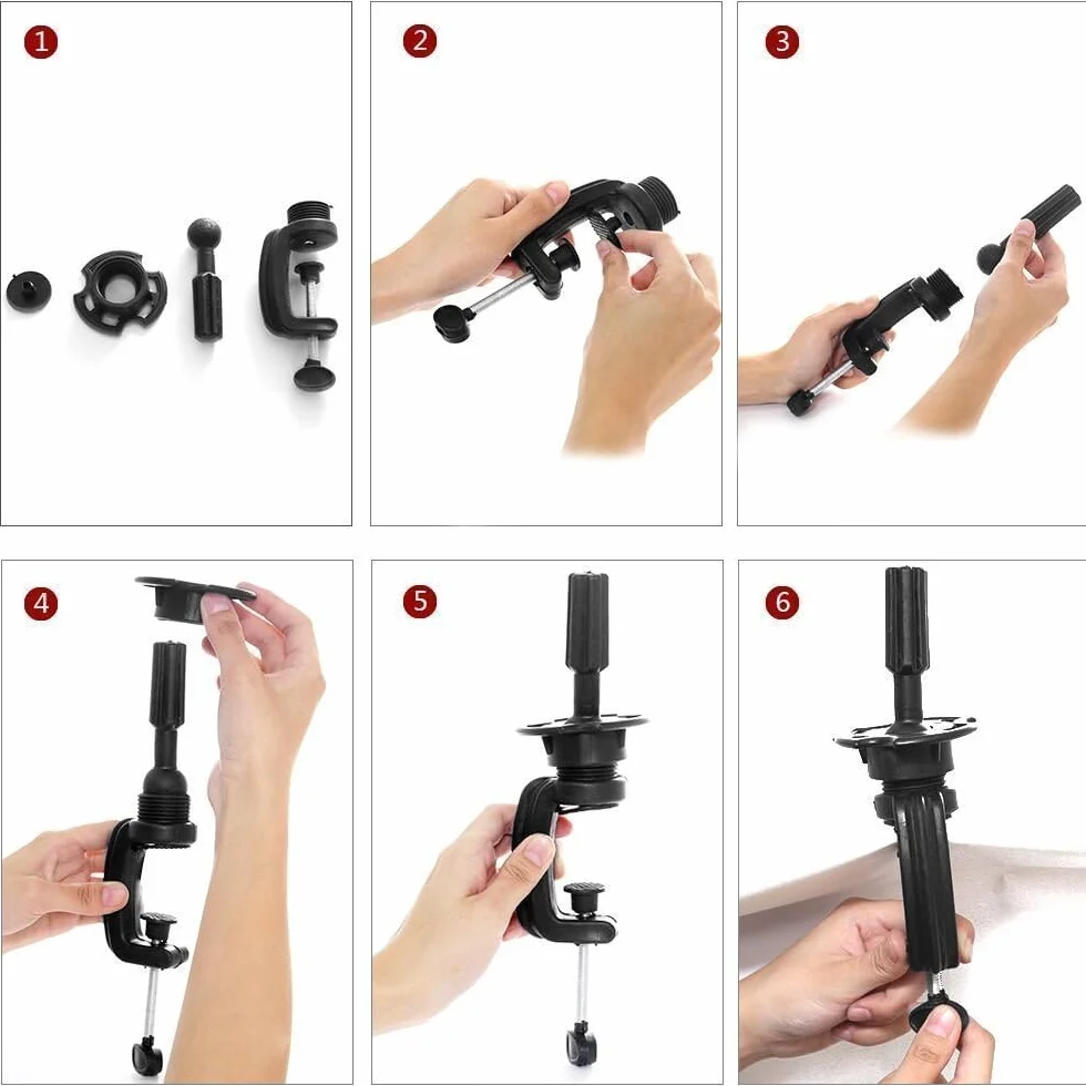 TopDirect 18" Cabeza de Maniquí Cabello Humano Real para Practicas Peluquería con Soporte de Mesa