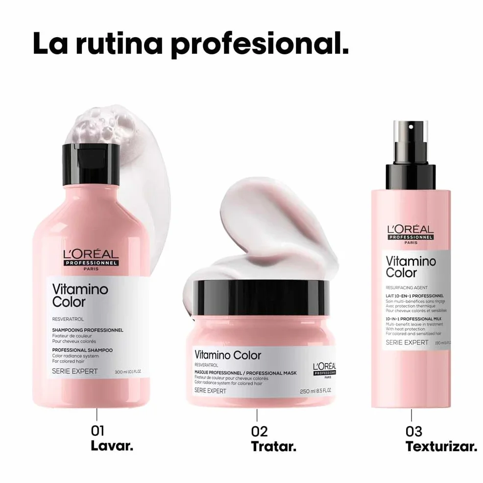L'Oréal Professionnel Serie Expert Vitamino Color Spray 10 en 1 con Resveratrol, Perfeccionador del Color para Cabello Teñido, 190 ml