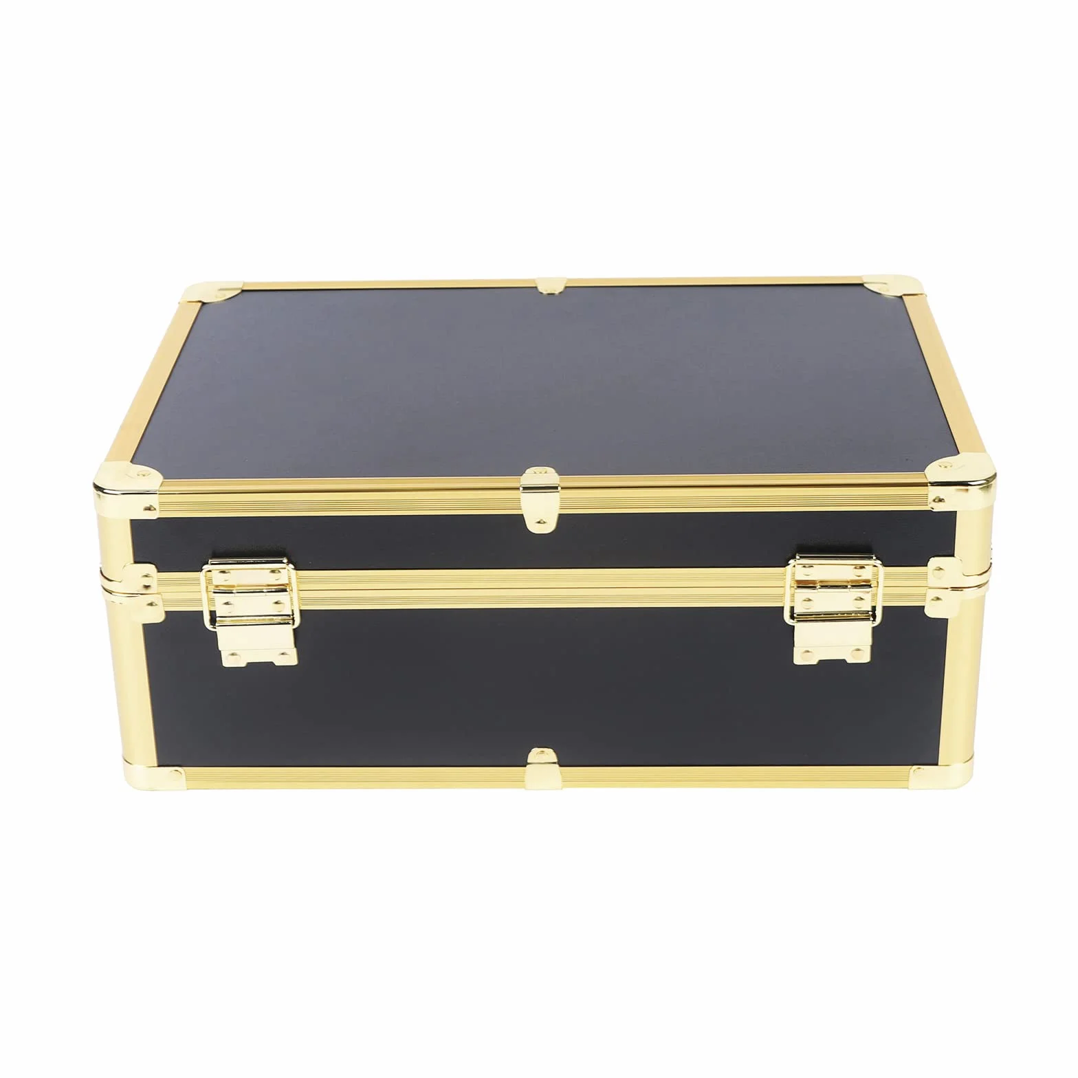 Bolsa de peluquería con cerradura de combinación, maletín de transporte para cortapelos y artículos de peluquería, bolsa de almacenamiento (oro, 40 x 40 x 18 cm)