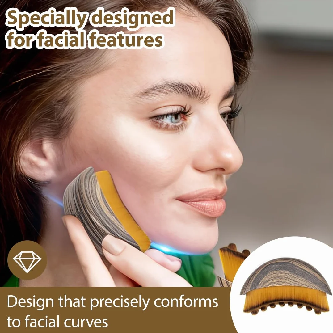 GXGM Cepillo Facial de Contorno Linfático Masajeador para Mandíbula