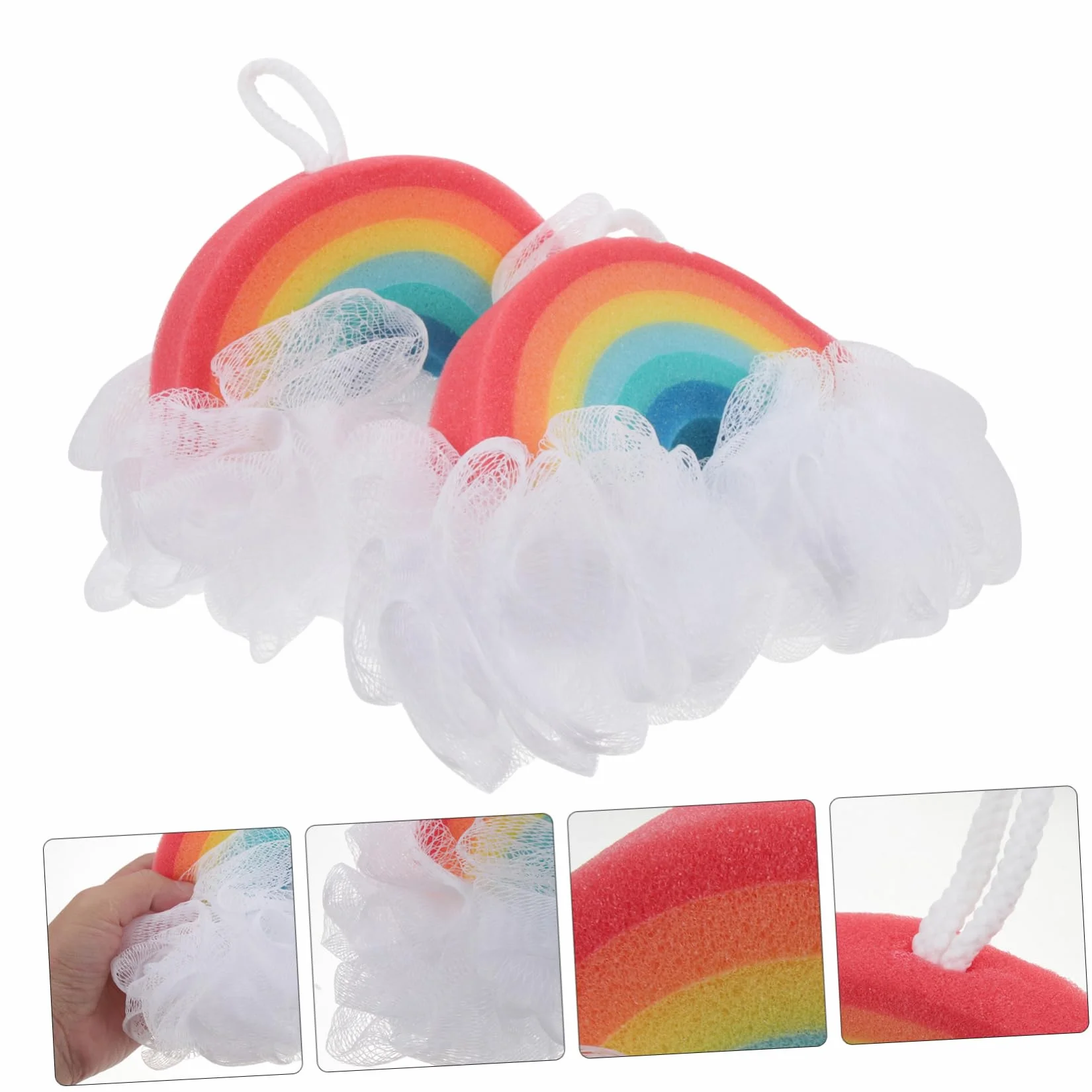 2Piezas Esponja de Baño Infantil Diseño de Exfoliante para Ducha y Baño Material de para
