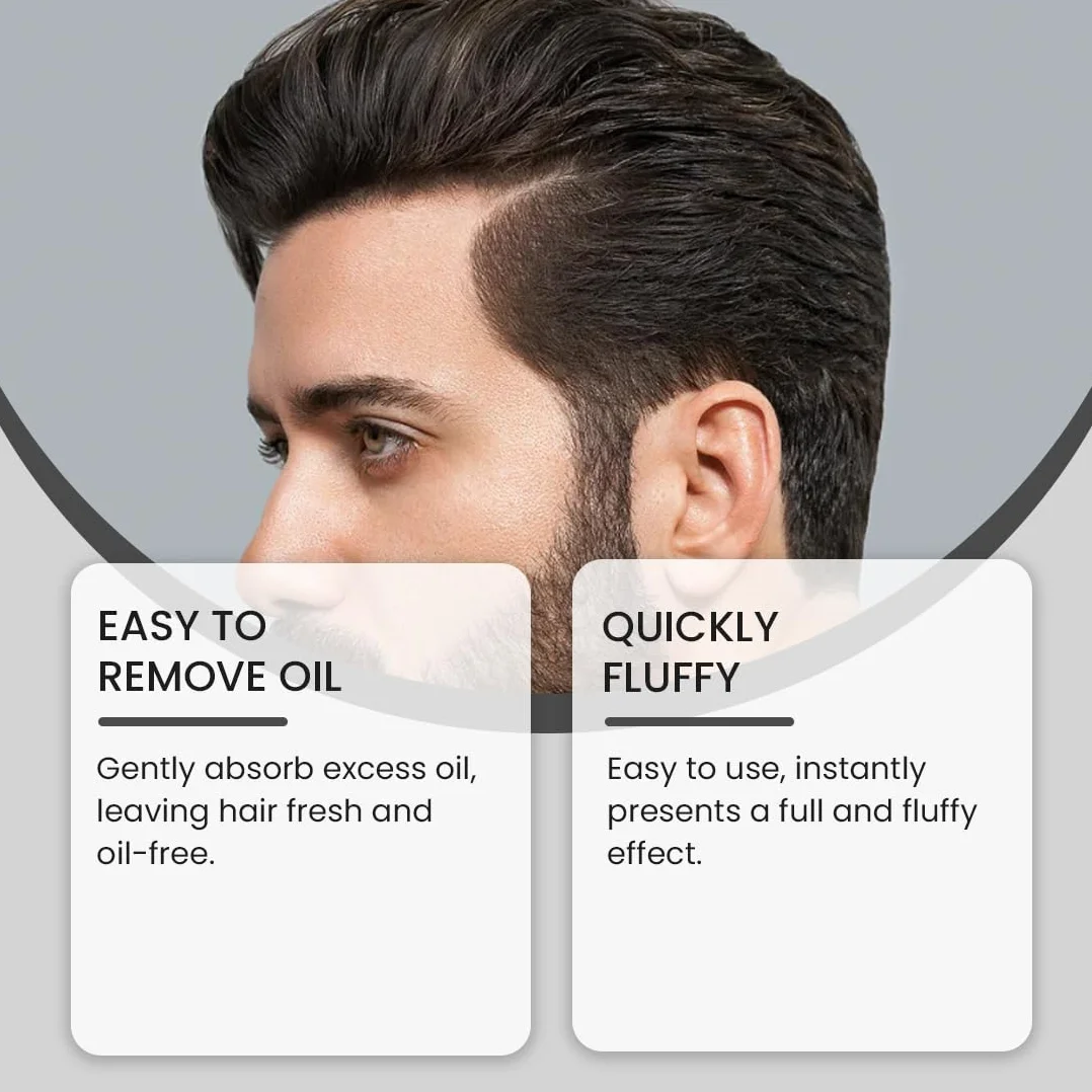 Polvo texturizante para hombres fijación fuerte volumen textura instantánea ingredientes naturales