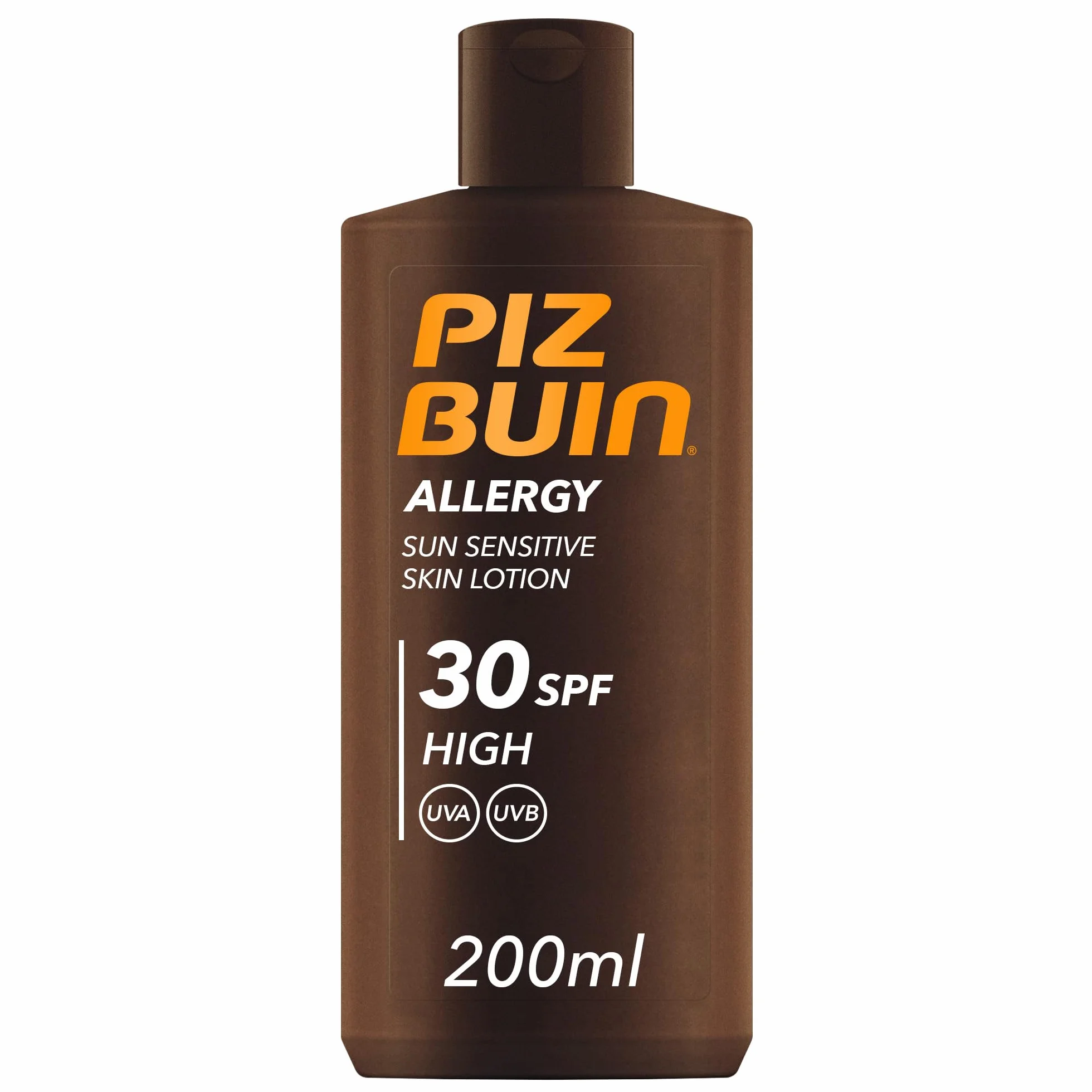 PIZ BUIN Allergy Sun Sensitive Skin Lotion FPS 30 200 ml protector solar corporal alta pieles sensibles UVA/UVB
