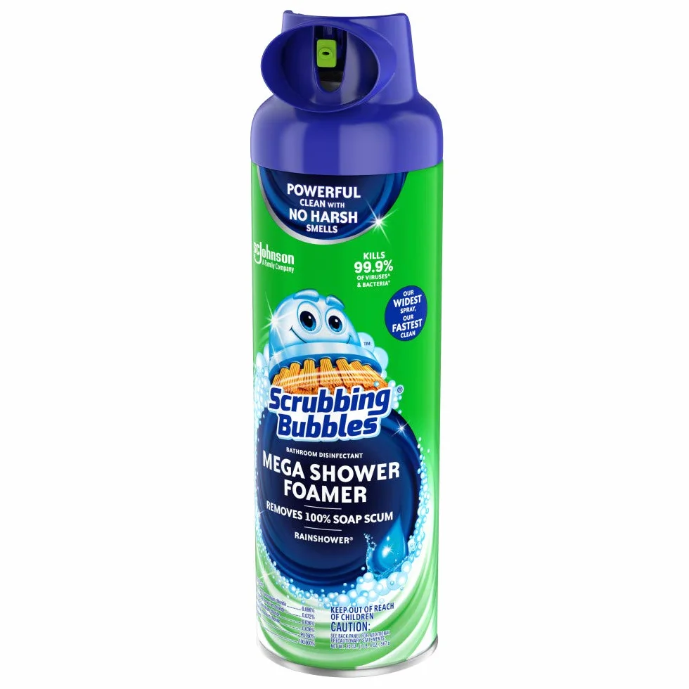 Scrubbing Bubbles Mega Shower Foamer Aerosol, 20 Ounce by Scrubbing Bubbles