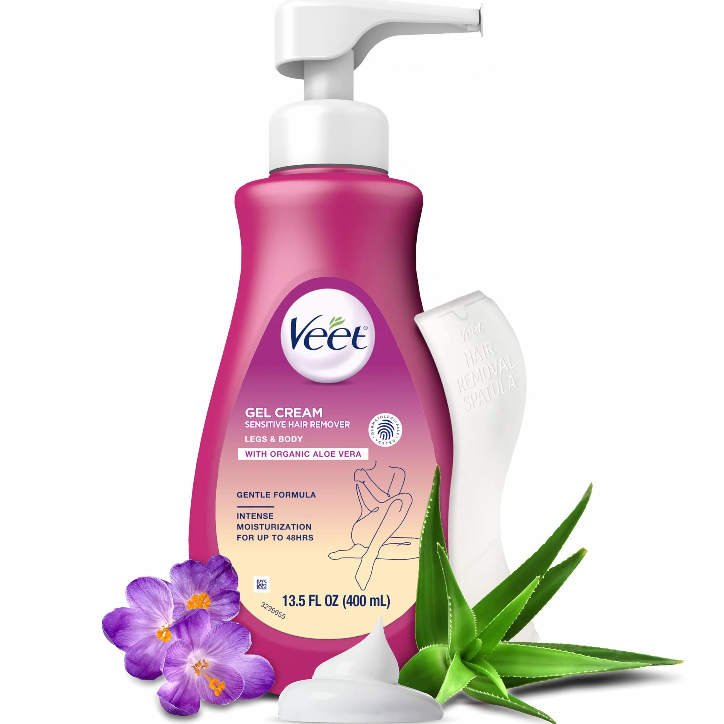 Veet Gel Hair Remover Cream Sensitive Formula 13.5 oz