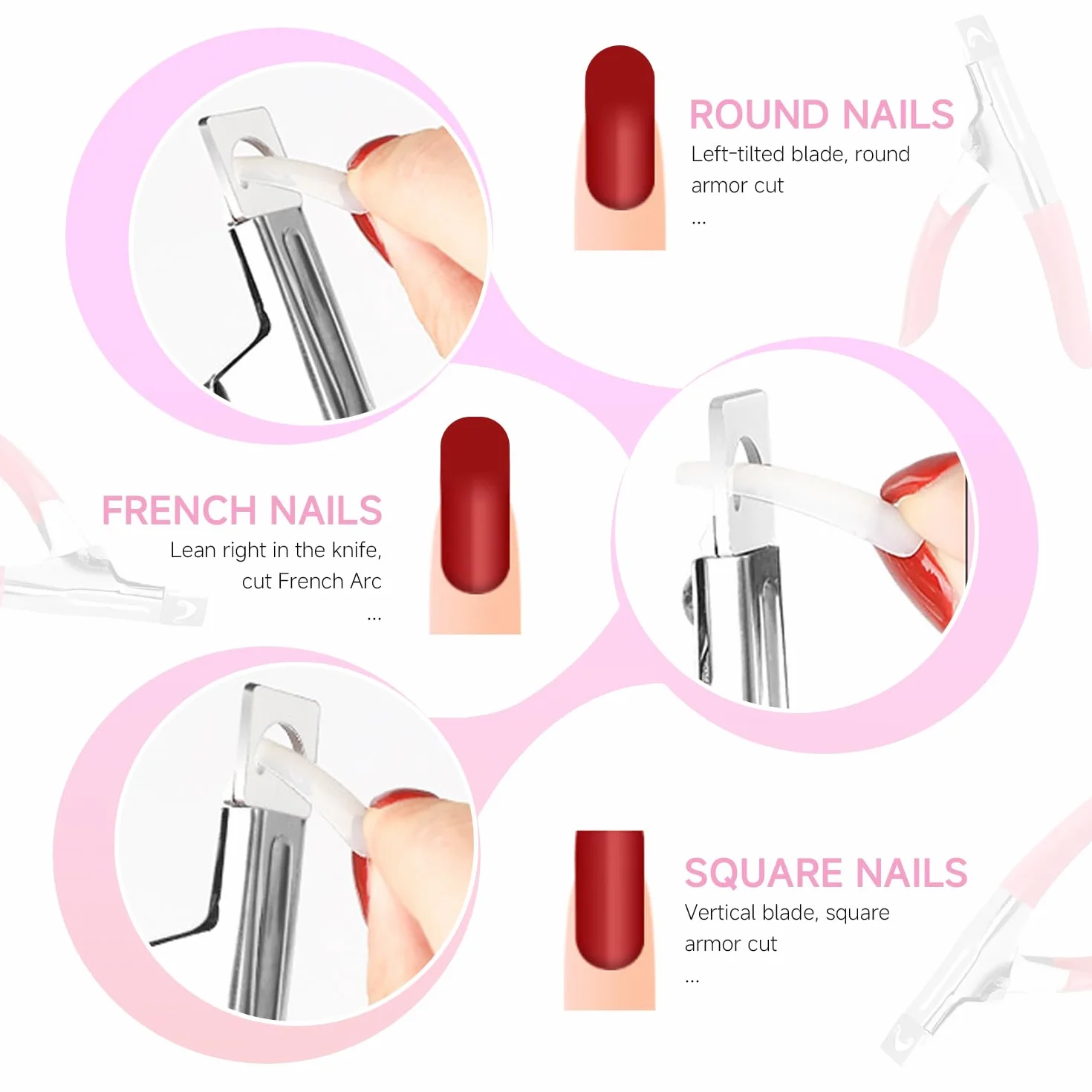 Cortadoras De Uñas De Acero Inoxidable Portátiles, 2 Piezas, Herramientas De Recorte De Uñas